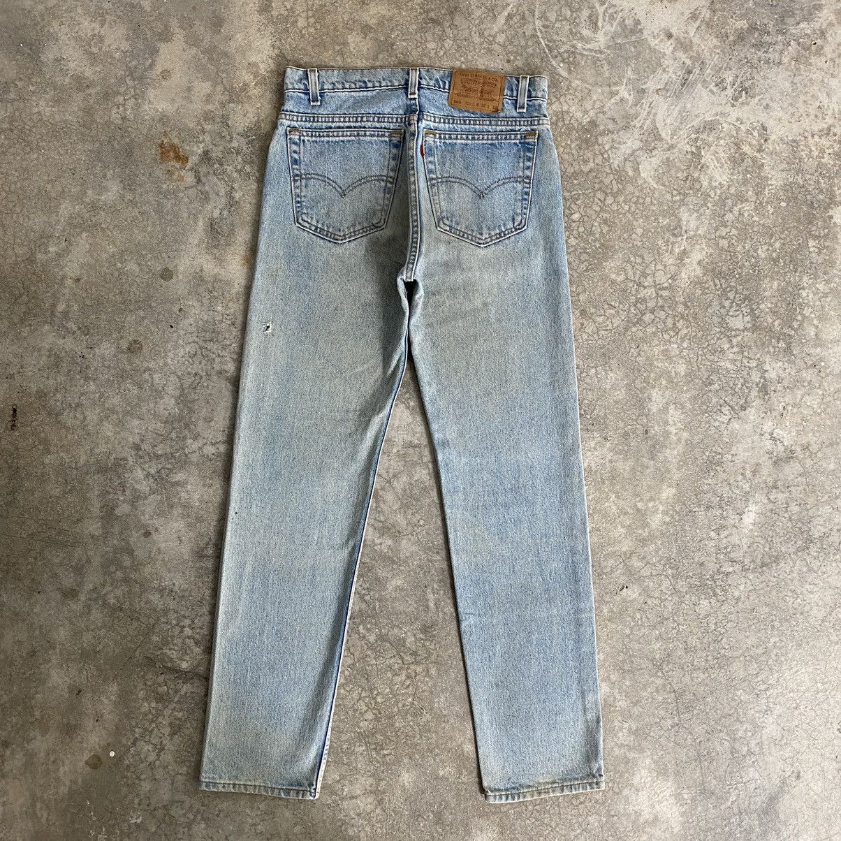 Levi's VTG 1996 Levis 505 Straight Leg Dirt Washed Blue Jeans Size US 31 - 16 Thumbnail
