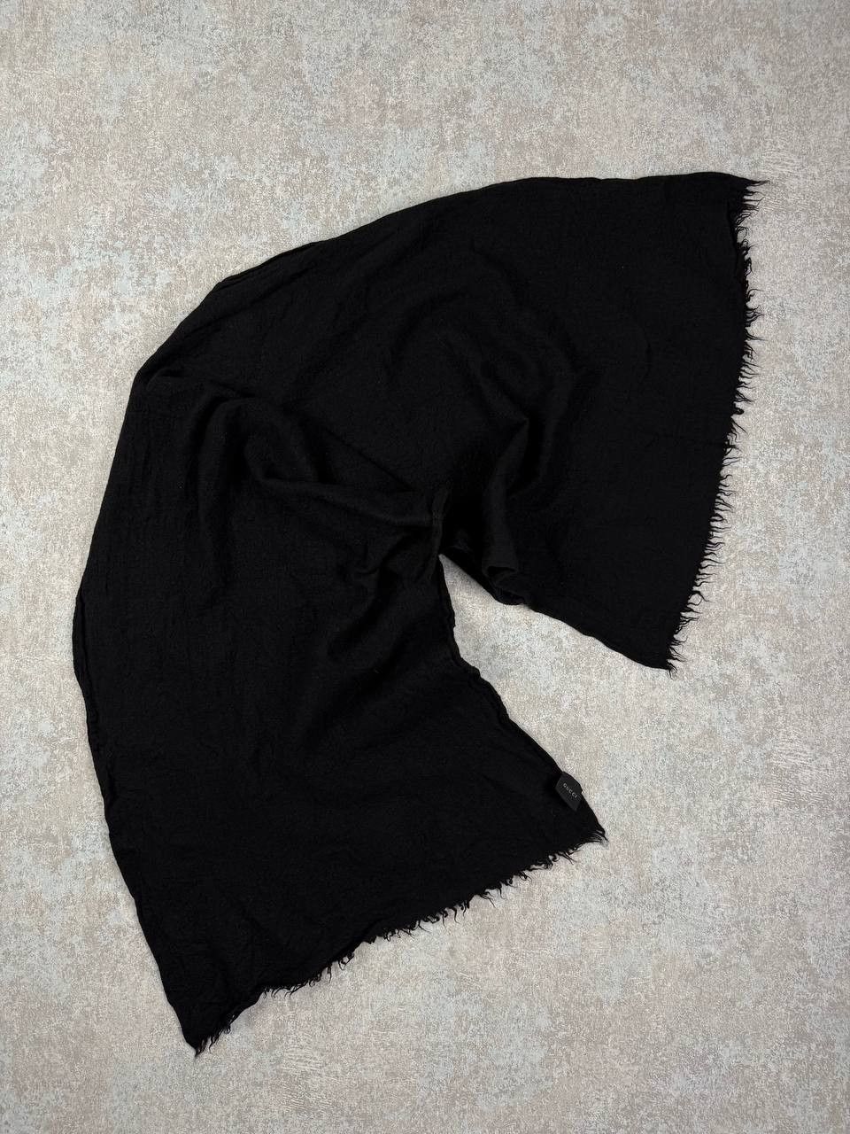 Gucci Gucci Wool And Silk Black Rectangle Scarf Size ONE SIZE - 8 Thumbnail