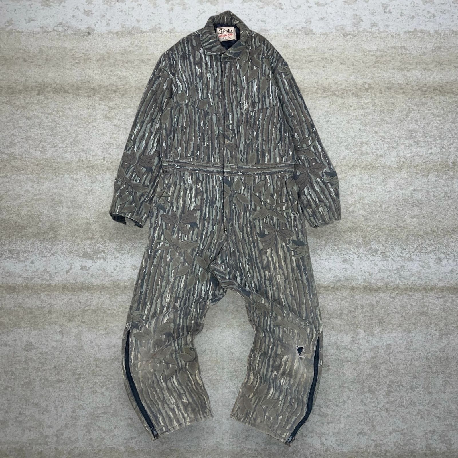 Vintage CABELAS Mens Coveralls Quilted REALTREE Camo Dry Plus USA XL 46-48  | eBay