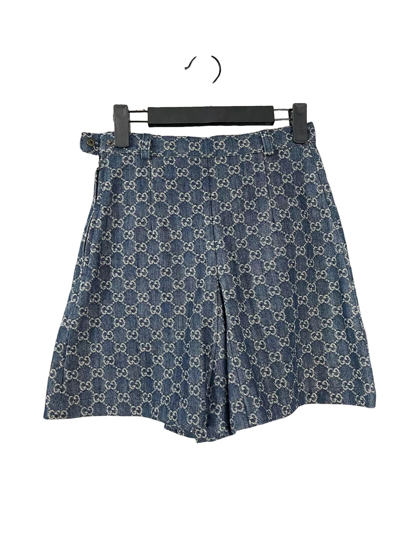 Gucci Gucci GG Monogram Denim Shorts Size 36 Size 25" / US 0 / IT 36 - 1 Thumbnail