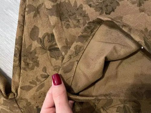 Other Khaki Vintage Flowers Casual Pants Size 30" / US 8 / IT 44 - 4 Thumbnail