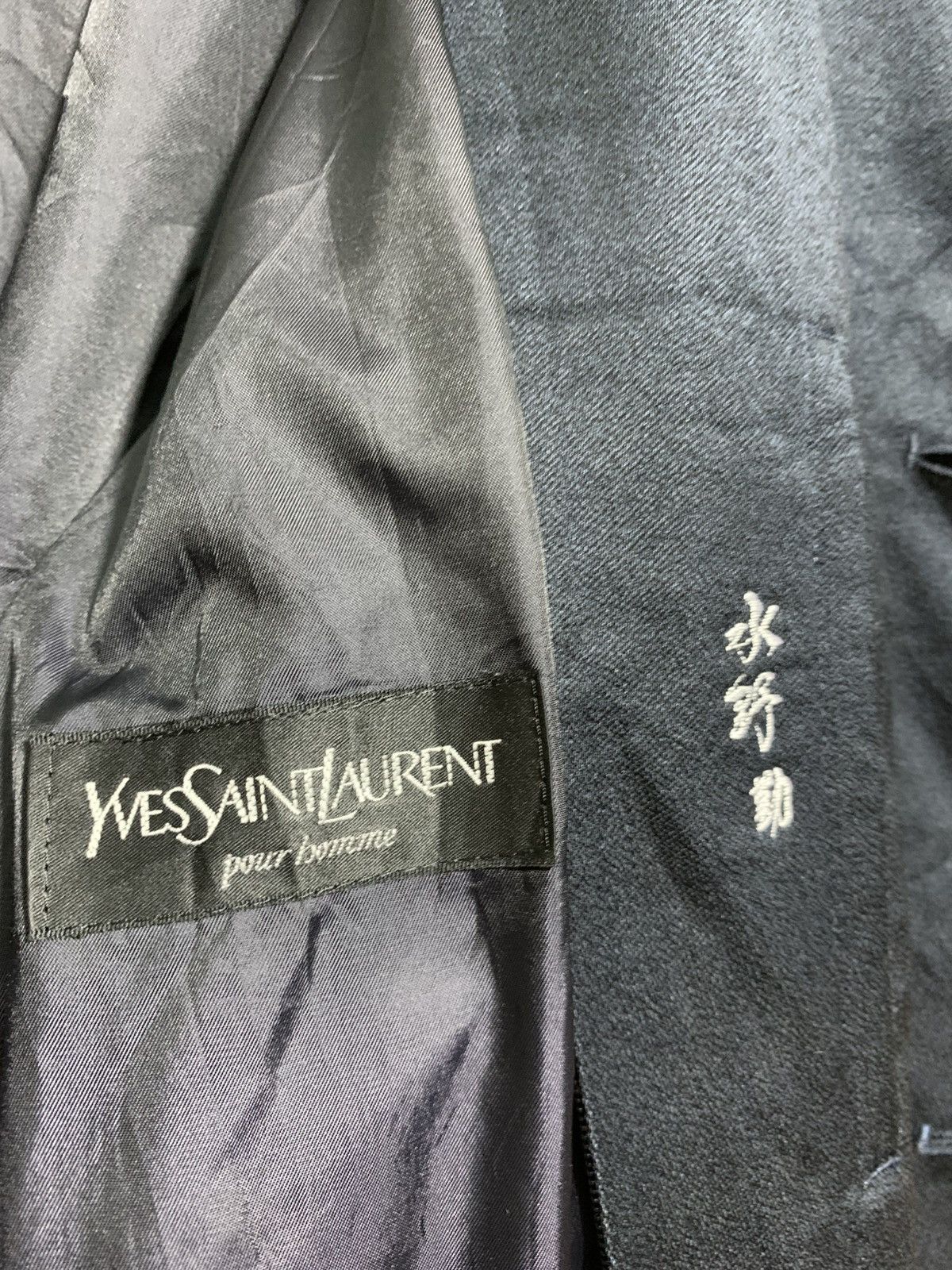 Yves Saint Laurent 🔥VTG YSL POUR HOMME OVERCOATS JACKET BLACK Size US M / EU 48-50 / 2 - 9 Thumbnail