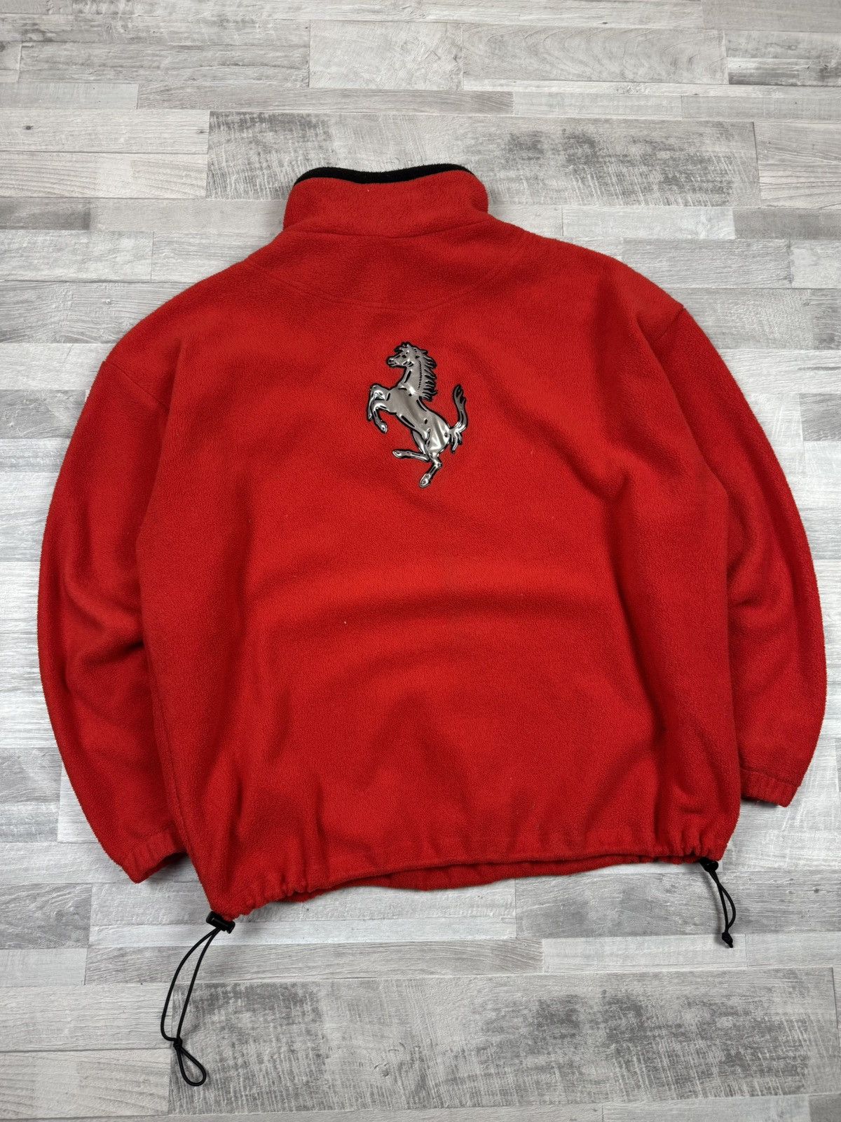 Ferrari Vintage 90s Ferrari Experience Fleece Red Jacket XL sz Size US XL / EU 56 / 4 - 1 Thumbnail