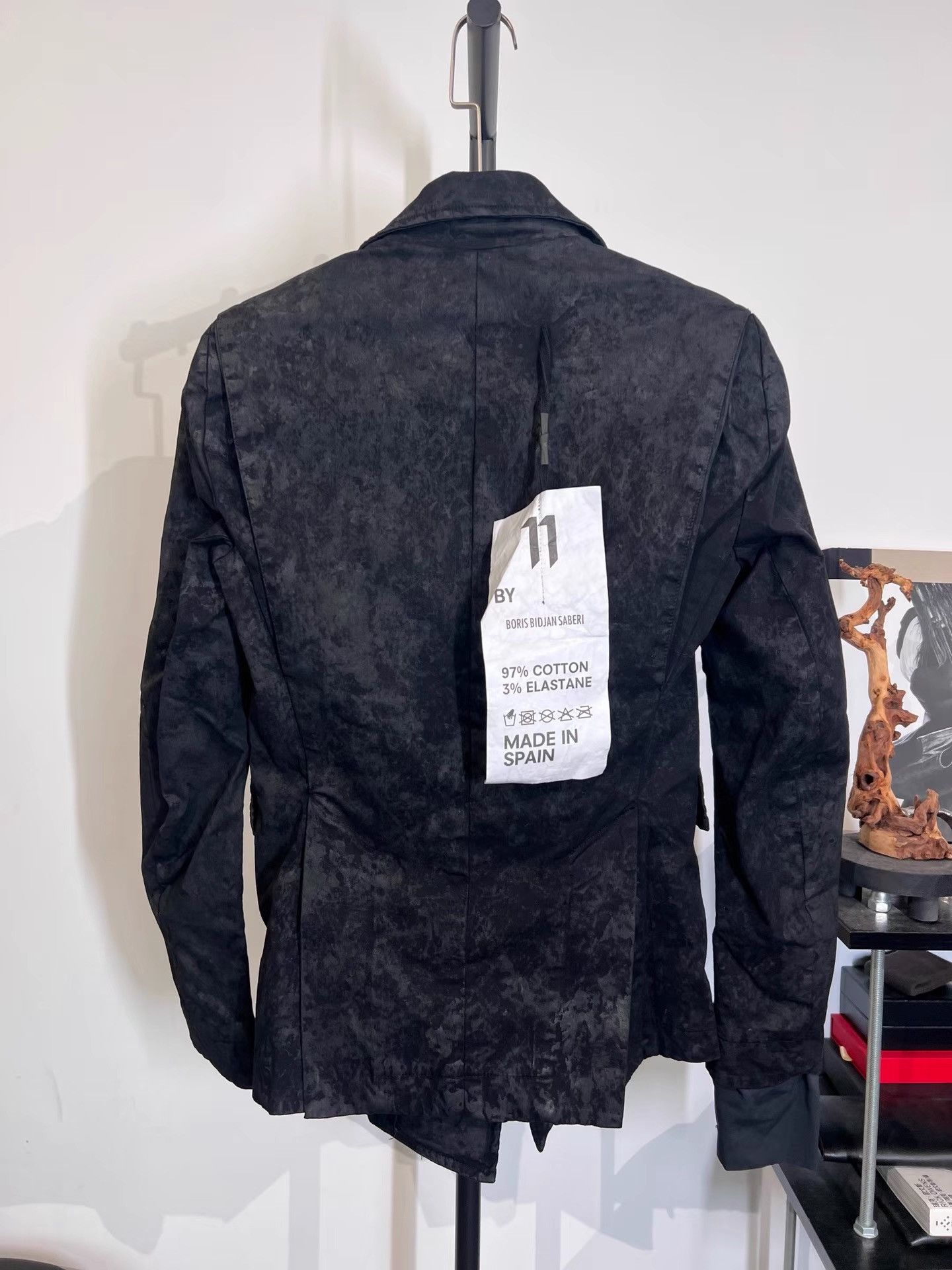 11 By Boris Bidjan Saberi Boris Bidjan Saberi 11by BBS B1 Mud-Dyed Wax Blazer K35 Size US S / EU 44-46 / 1 - 2 Thumbnail