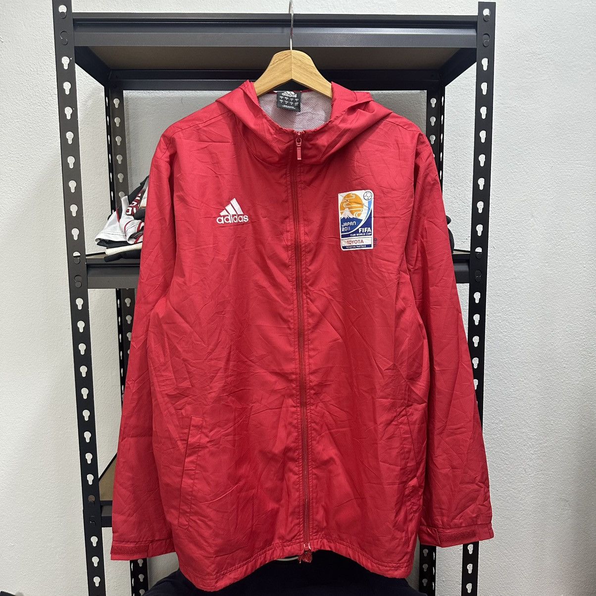 Adidas × Vintage Rare Adidas Japan Windbreaker Size US XL / EU 56 / 4 - 1 Thumbnail
