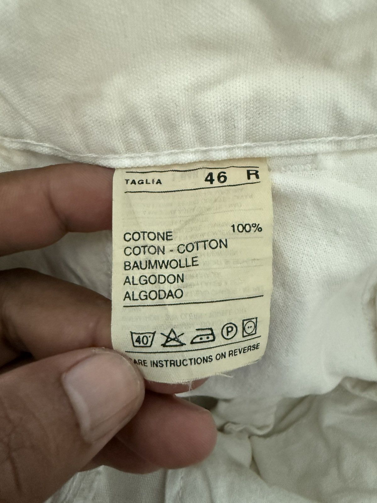 United Colors Of Benetton WHITE CARGO PANTS WORKWEAR STY UNITED COLOR OF BENAETTON Size US 31 - 9 Thumbnail
