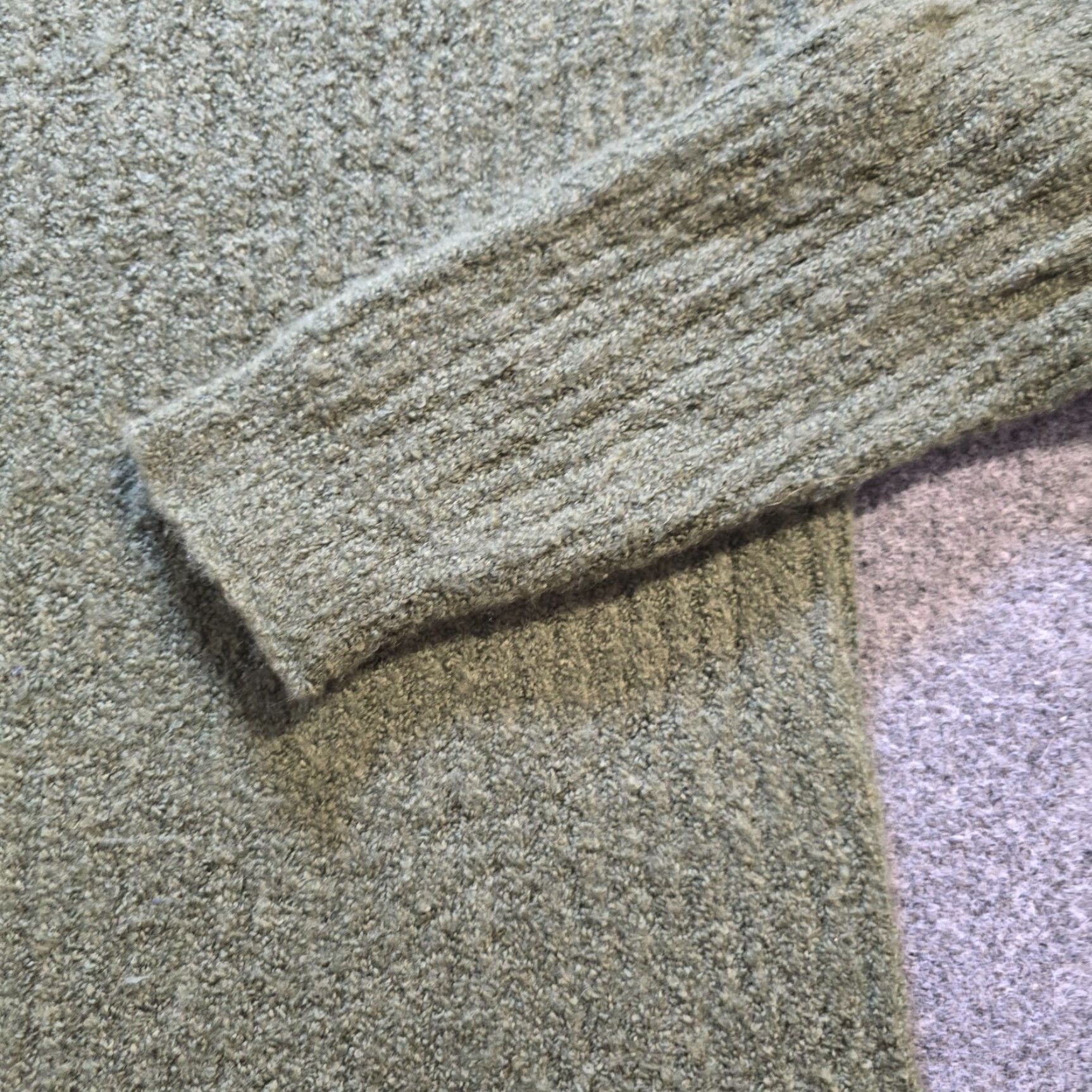 Vintage LL Bean Sweater Womens Size Medium Green Wool Blend Funnelneck Casual Pullover Regular Knit Long Sleeve Vintage No Womens Size M / US 6-8 / IT 42-44 - 3 Thumbnail
