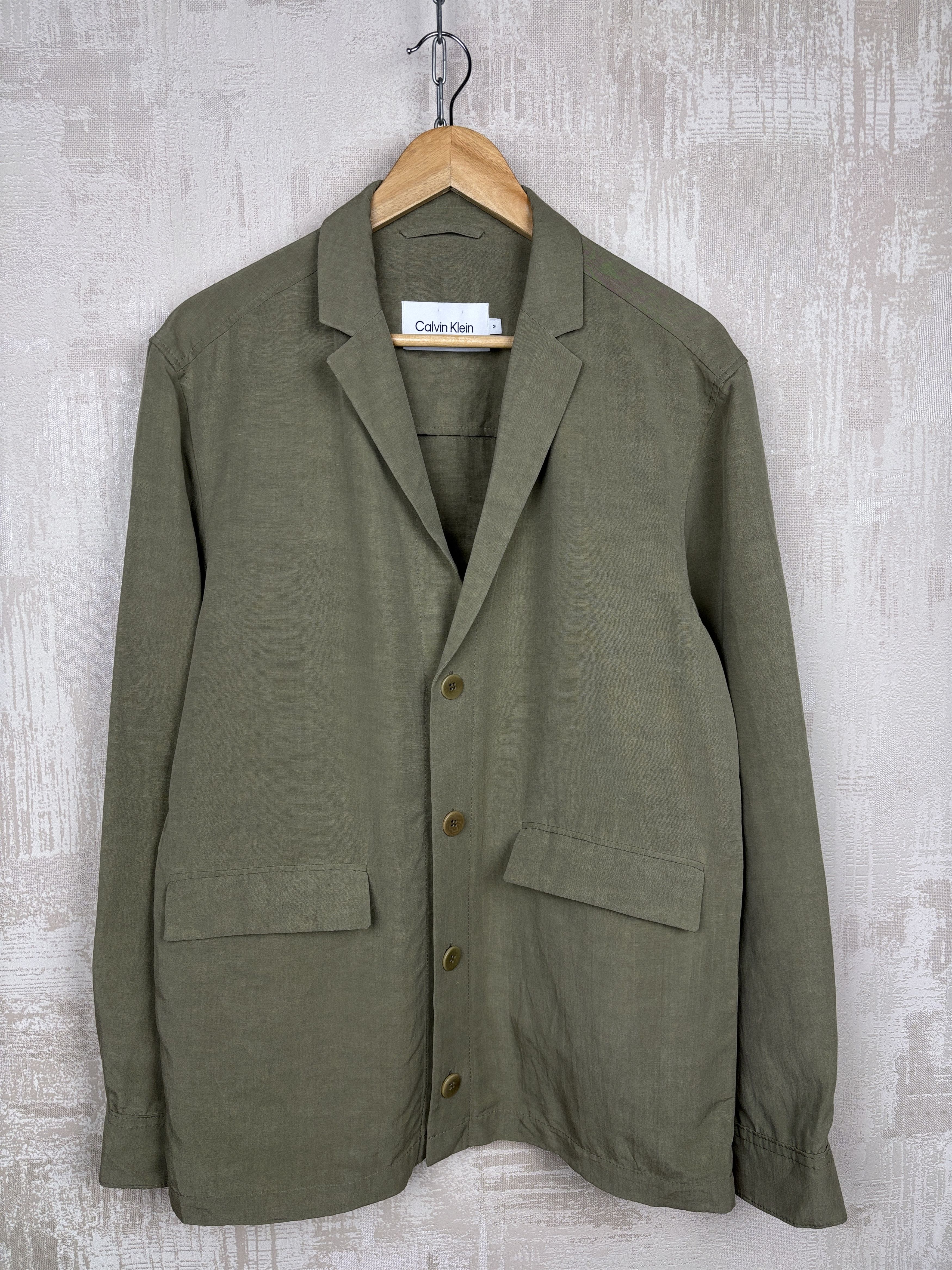Calvin Klein Calvin Klein fabric Mario Bellucci Blazer Lyocell Linen Size US M / EU 48-50 / 2 - 2 Thumbnail