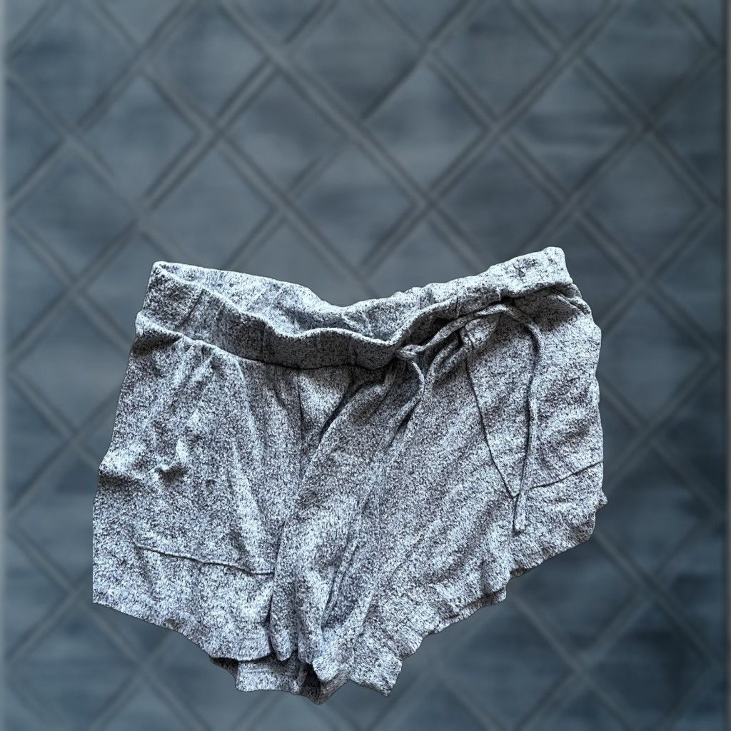 Vintage Wandering Dreams Womens Soft Shorts Gray Solid with Pockets Size L Size 36" / US 14 / IT 50 - 1 Thumbnail