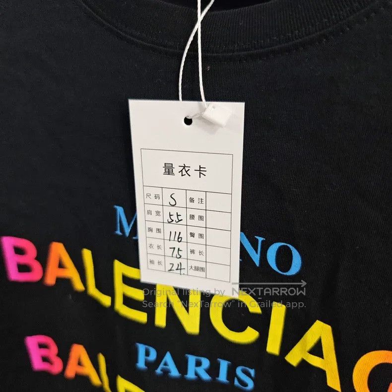 Balenciaga Balenciaga Round Neck Casual Short Sleeve T-Shirt with Gra Size US S / EU 44-46 / 1 - 7 Thumbnail