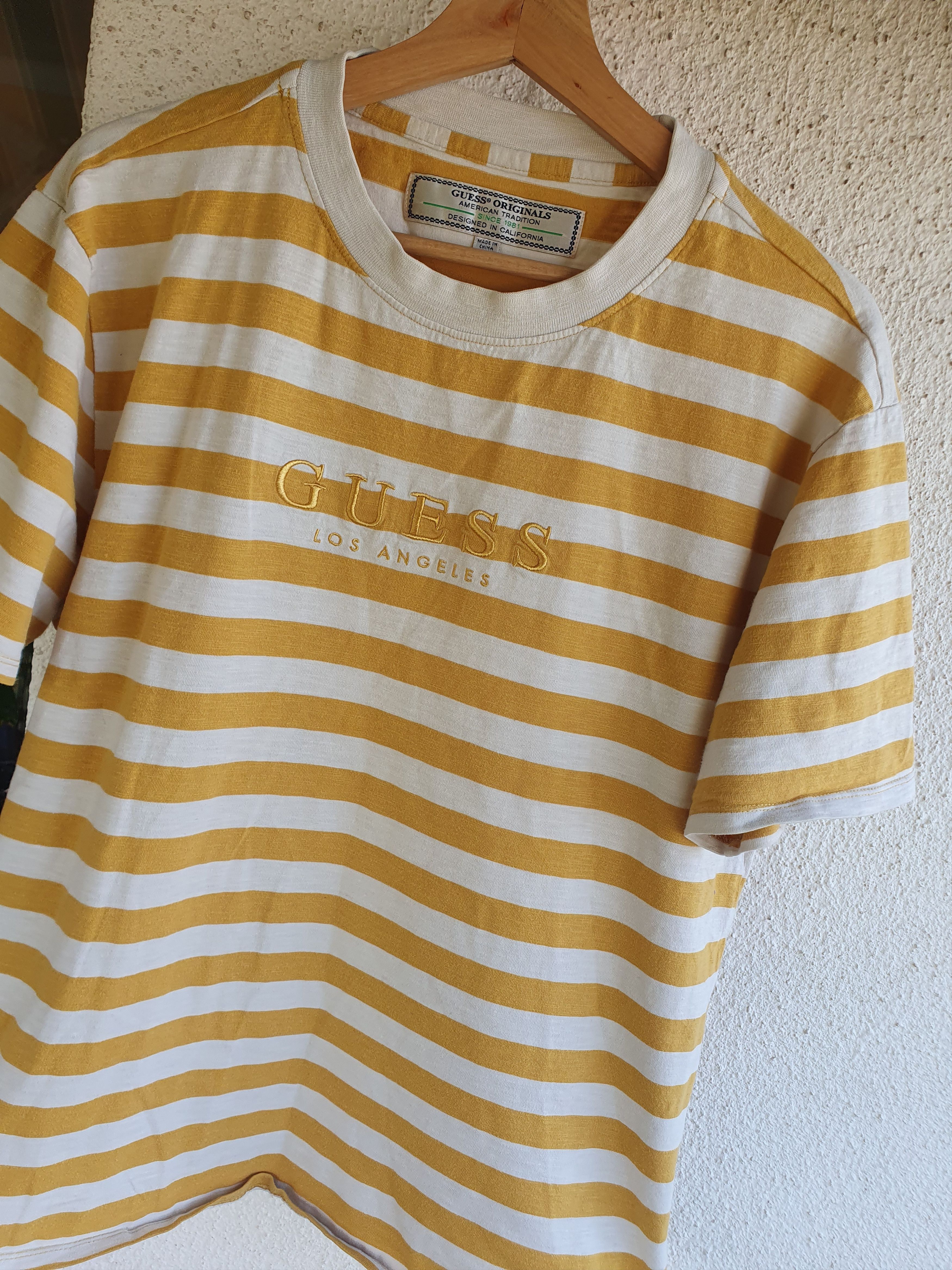 Guess Guess Jeans Los Angeles Yellow Stripes Embroidered logo M/L Size US L / EU 52-54 / 3 - 6 Thumbnail
