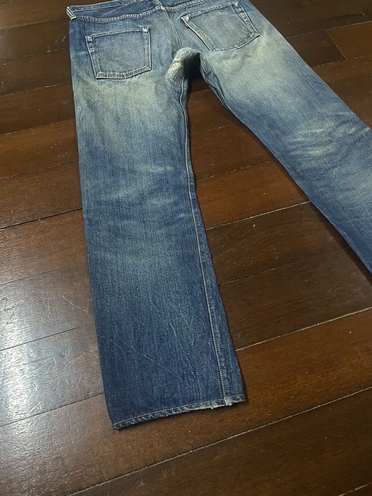 Denime Vintage DENIME JAPAN Distress Mud wash Selvedge Jeans Size US 34 / EU 50 - 10 Thumbnail