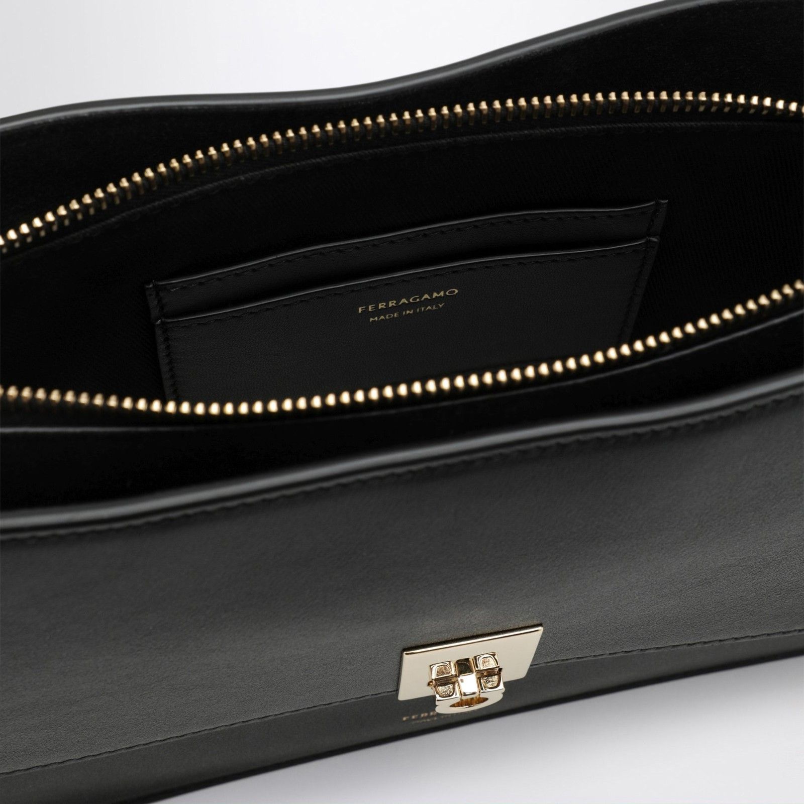 Salvatore Ferragamo FERRAGAMO Cara XS Black Calfskin Shoulder Bag New & Authenti Size ONE SIZE - 4 Thumbnail