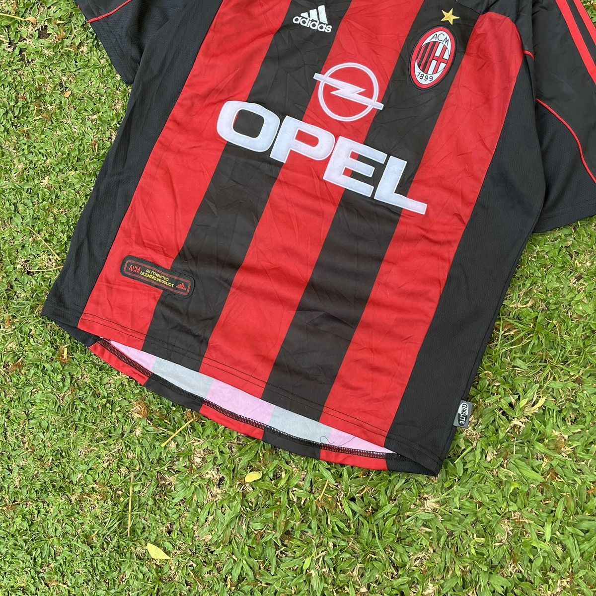 Adidas Vintage Ac milan jersey by adidas Size US L / EU 52-54 / 3 - 3 Thumbnail