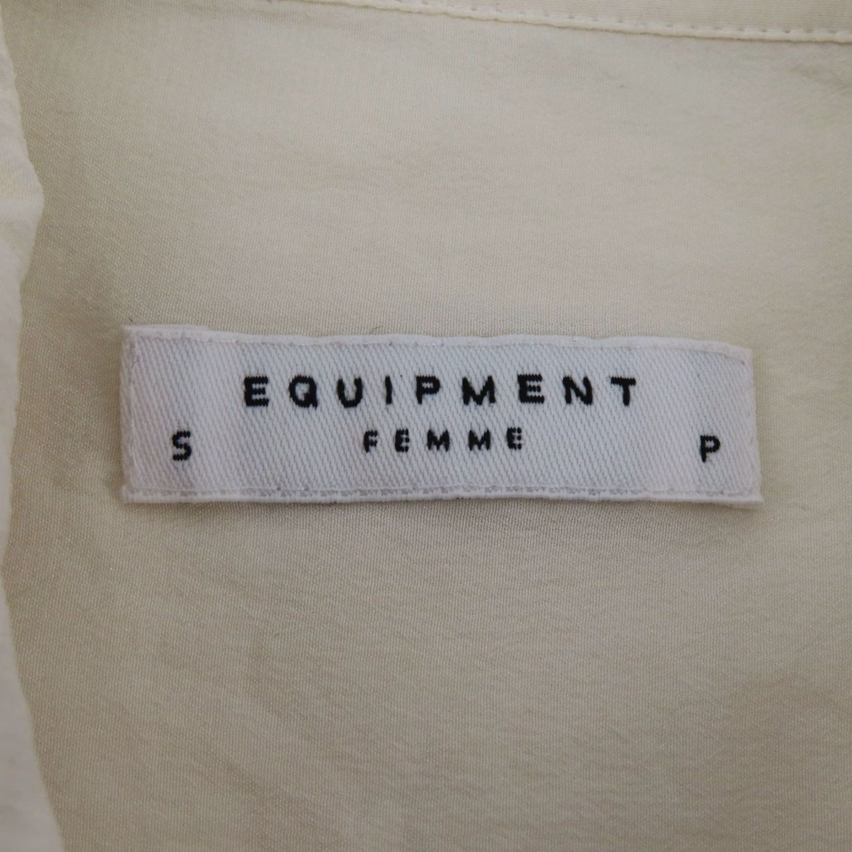 Equipment Equipment Shirt Womens Small Ivory Blue Trim Collared Button Front Silk Blouse Top Casual Size S / US 4 / IT 40 - 7 Thumbnail