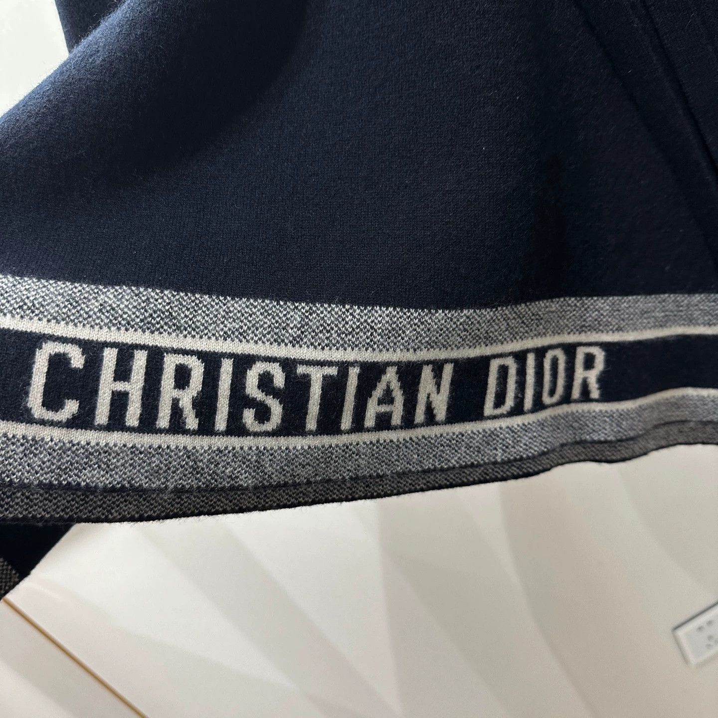 Christian Dior Monsieur Dior mar261 slogan letter cashmere cape S Size S / US 4 / IT 40 - 6 Thumbnail
