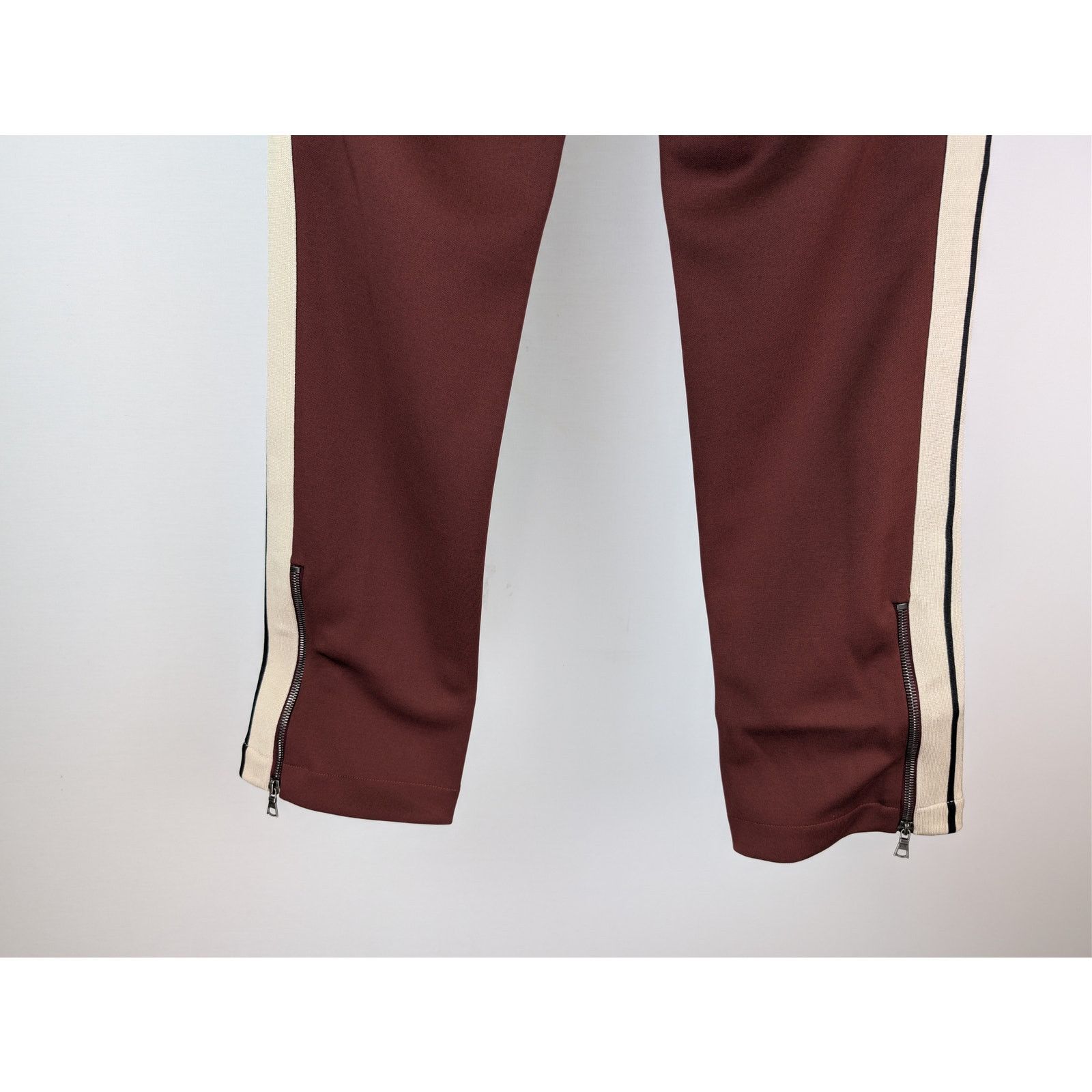 Palm Angels o1rshd1 Classic Logo Track Pants in Burgundy / Off White Size US 34 / EU 50 - 13 Thumbnail
