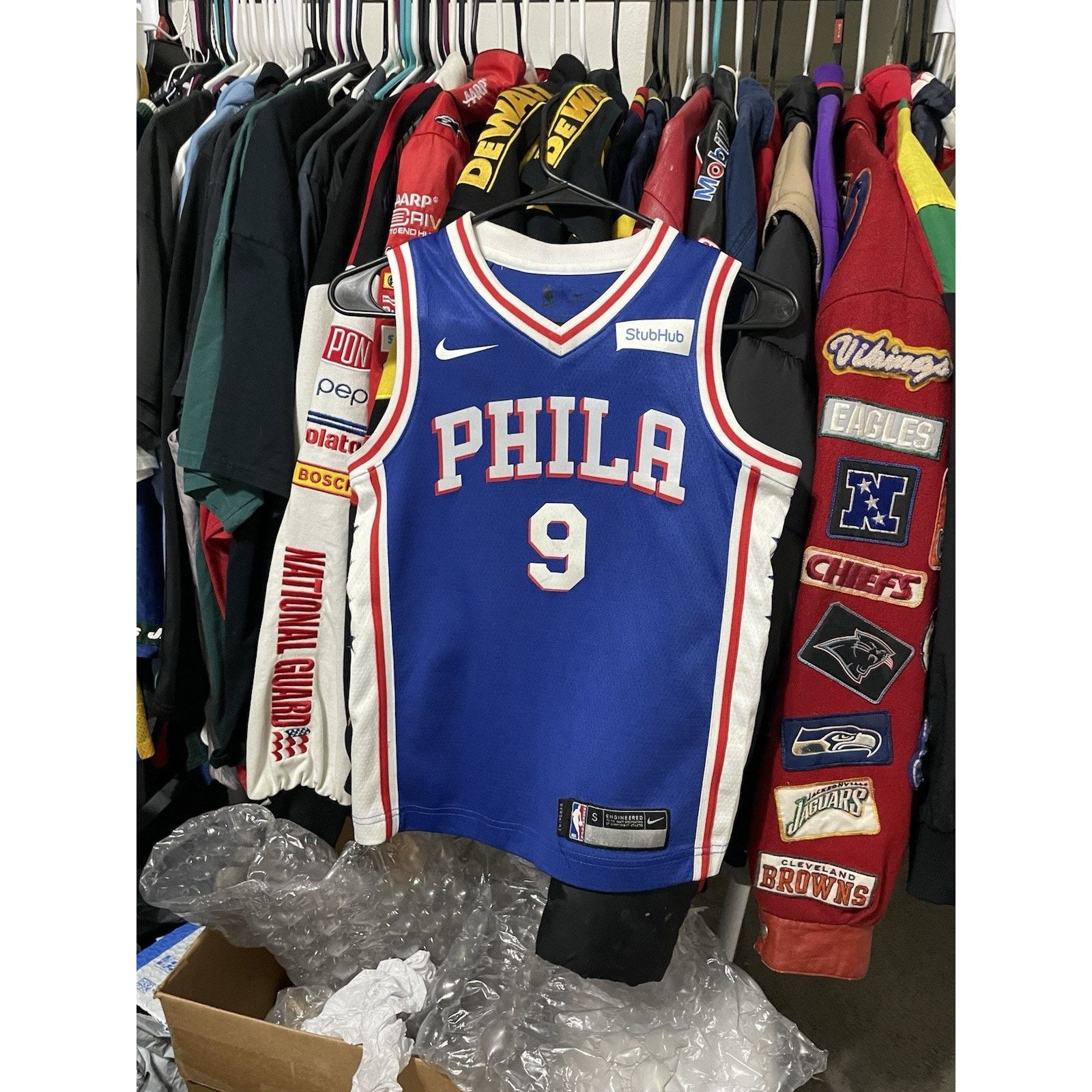 Nike Size Youth S(8-9yo)- Nike Philly 76ers Dario Saric #9 Jersey Size US S / EU 44-46 / 1 - 1 Thumbnail