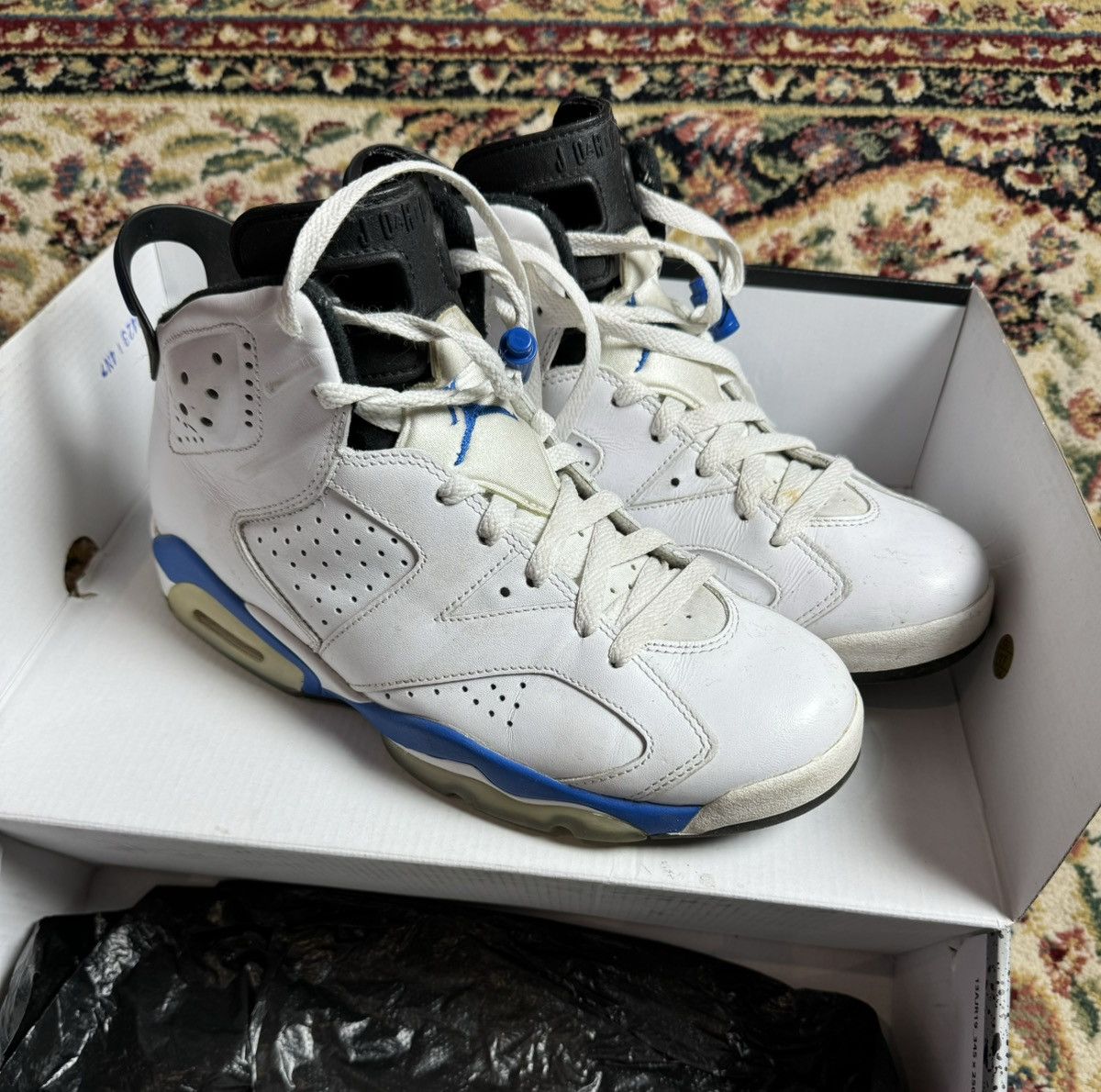 Jordan Brand 2014 Air Jordan 6 Sport Blue Size US 8 / EU 41 - 2 Thumbnail