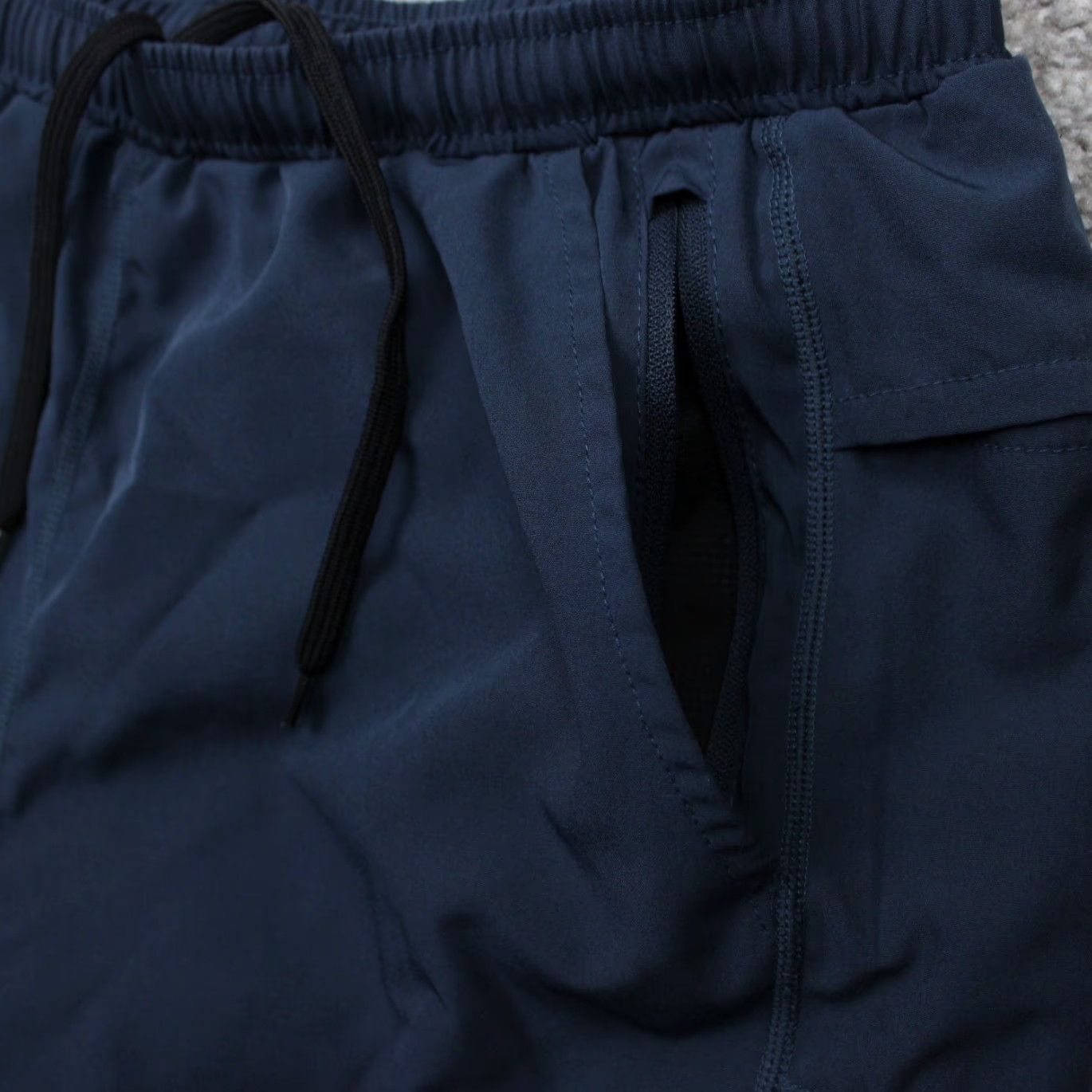 Vintage Swet Tailor Shorts Mens Small Blue Drawstring 7" Inseam Athletic Gym & Training | 93% Polyester 7% Spandex Size US 29 - 4 Thumbnail
