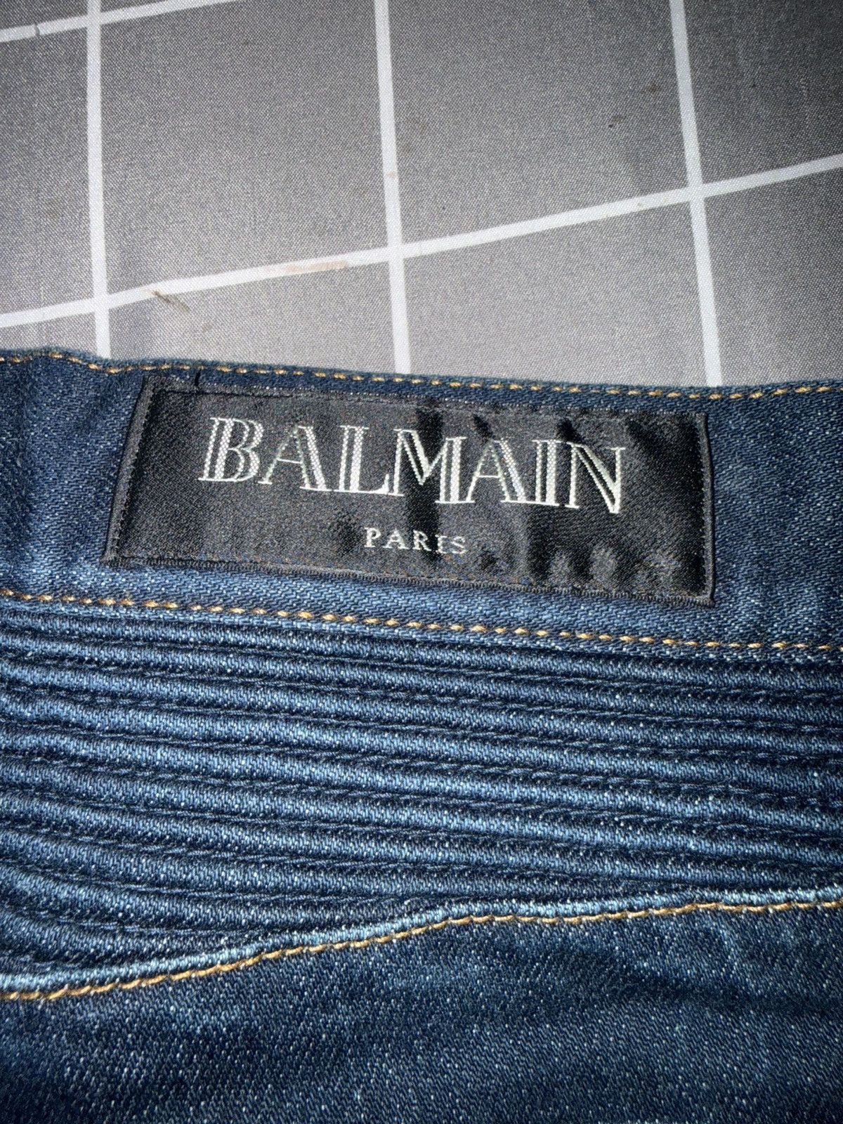 Balmain Balmain Biker Jeans Dark Blue Size US 32 / EU 48 - 3 Thumbnail