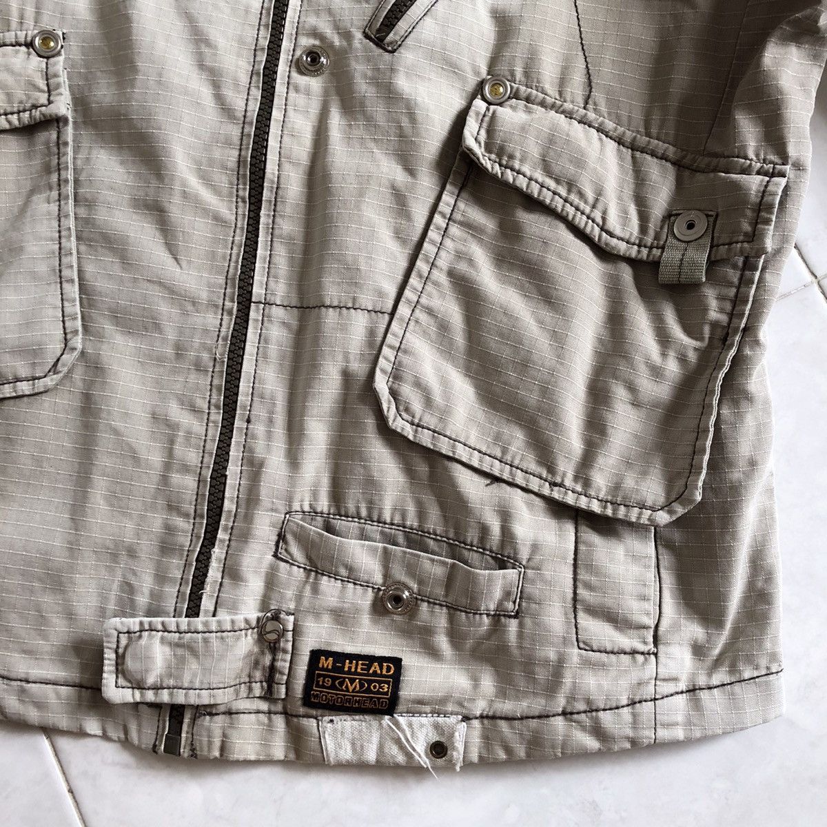 Japanese Brand MOTOR HEAD Riders Utility Multipocket Cotton Jacket Size US M / EU 48-50 / 2 - 6 Thumbnail