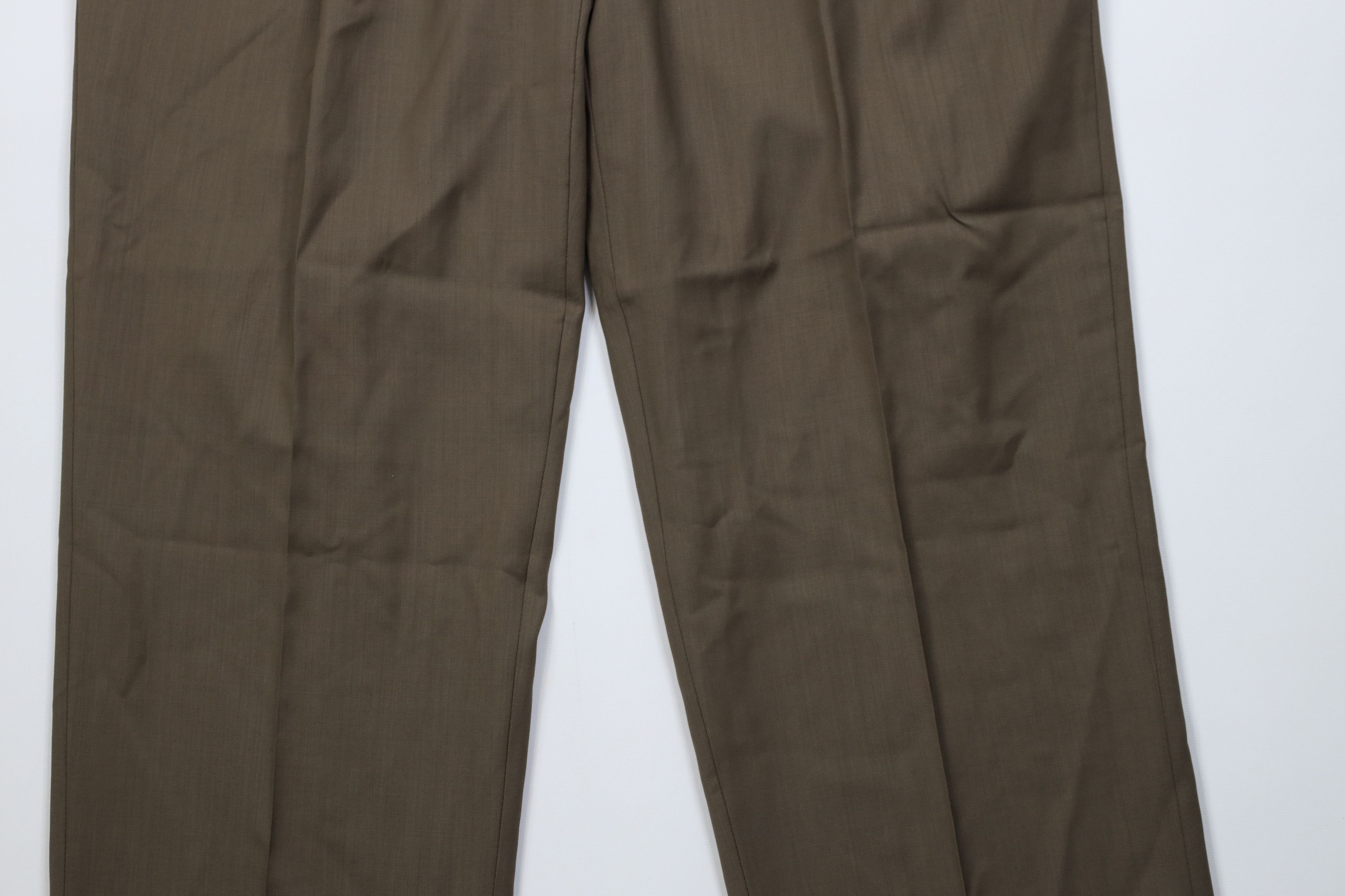 Vintage Vintage 90s Streetwear Wool Knit Wide Leg Chino Pants Brown Size US 36 / EU 52 - 3 Thumbnail