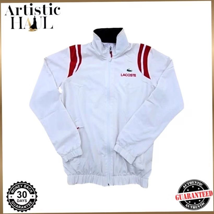 Lacoste Lacoste Men's White Red Track Jacket Size S Zipper Athletic Size US S / EU 44-46 / 1 - 2 Thumbnail