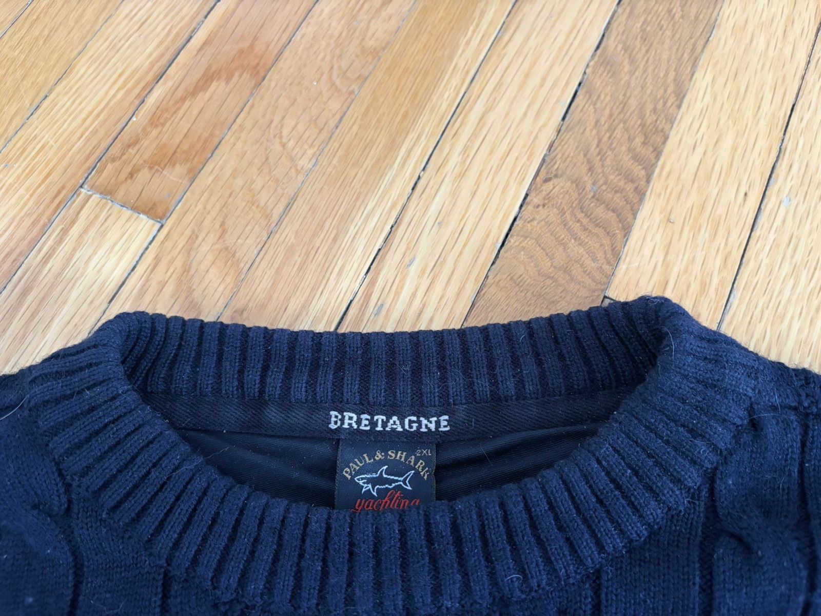 Paul & Shark PAUL & SHARK BRETAGNE CABLE KNIT SWEATER JUMPER Sz 2 Size US XXL / EU 58 / 5 - 2 Thumbnail