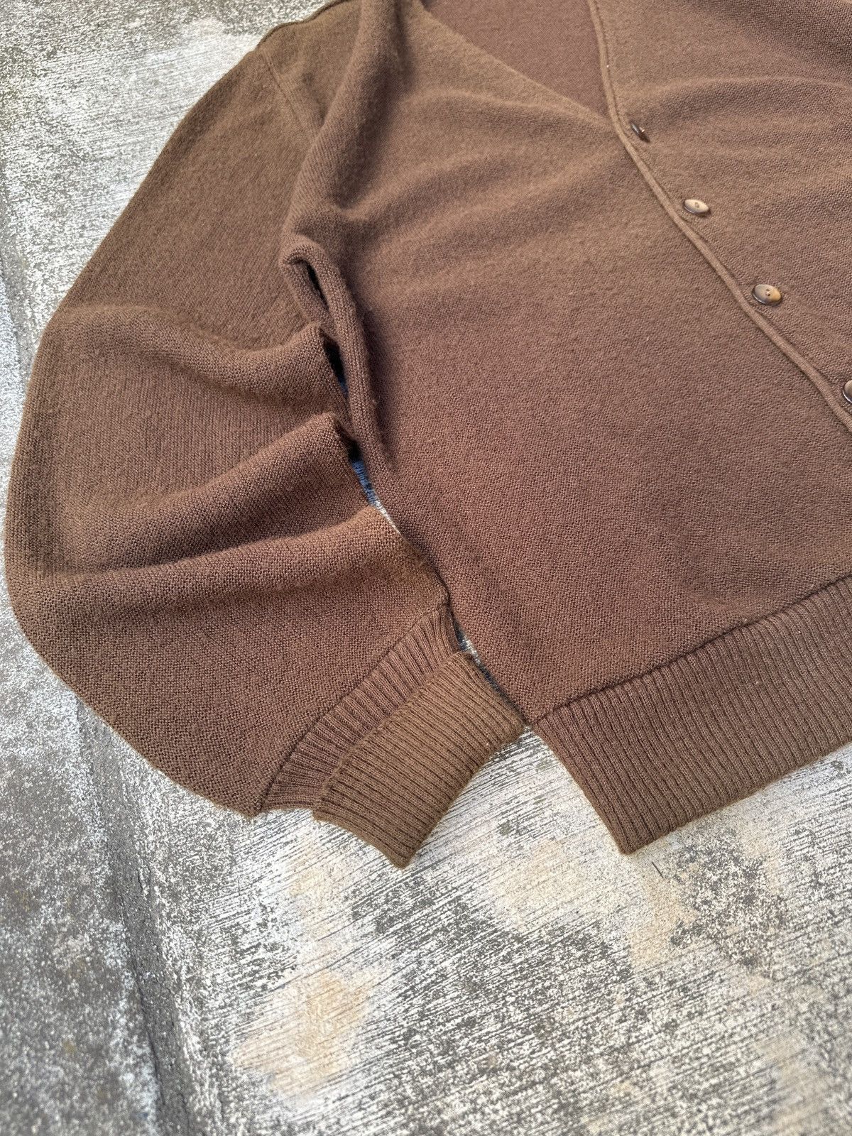 Other Vintage 90s Mocha Brown Arnold Palmer Cardigan Knitwear Med Size US M / EU 48-50 / 2 - 3 Thumbnail