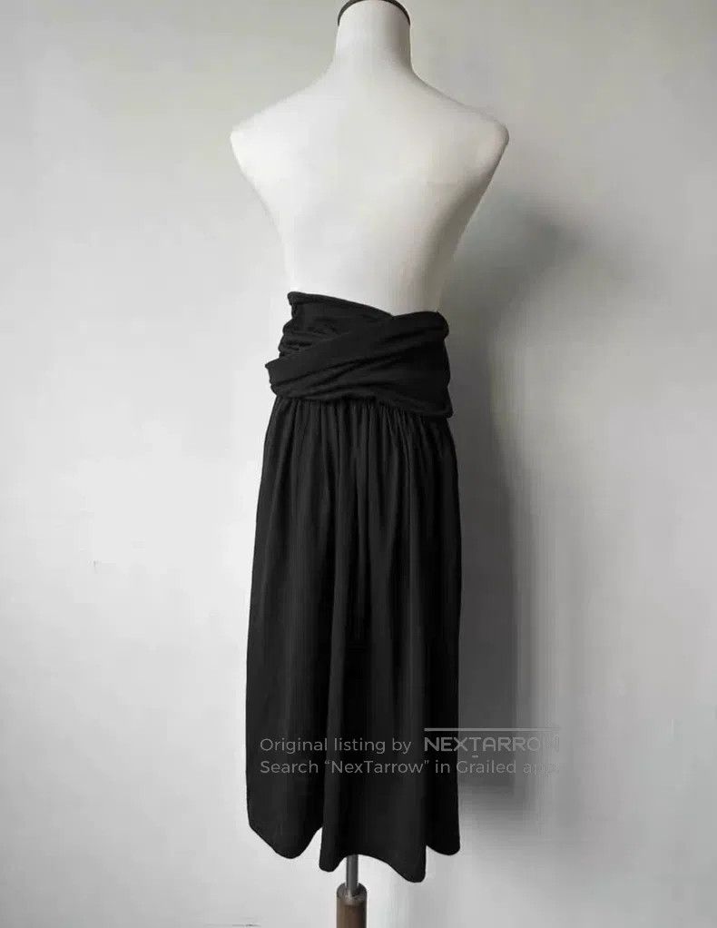 Junya Watanabe Junya Watanabe size F Drape Waist Wool Skirt Size 23" - 2 Thumbnail