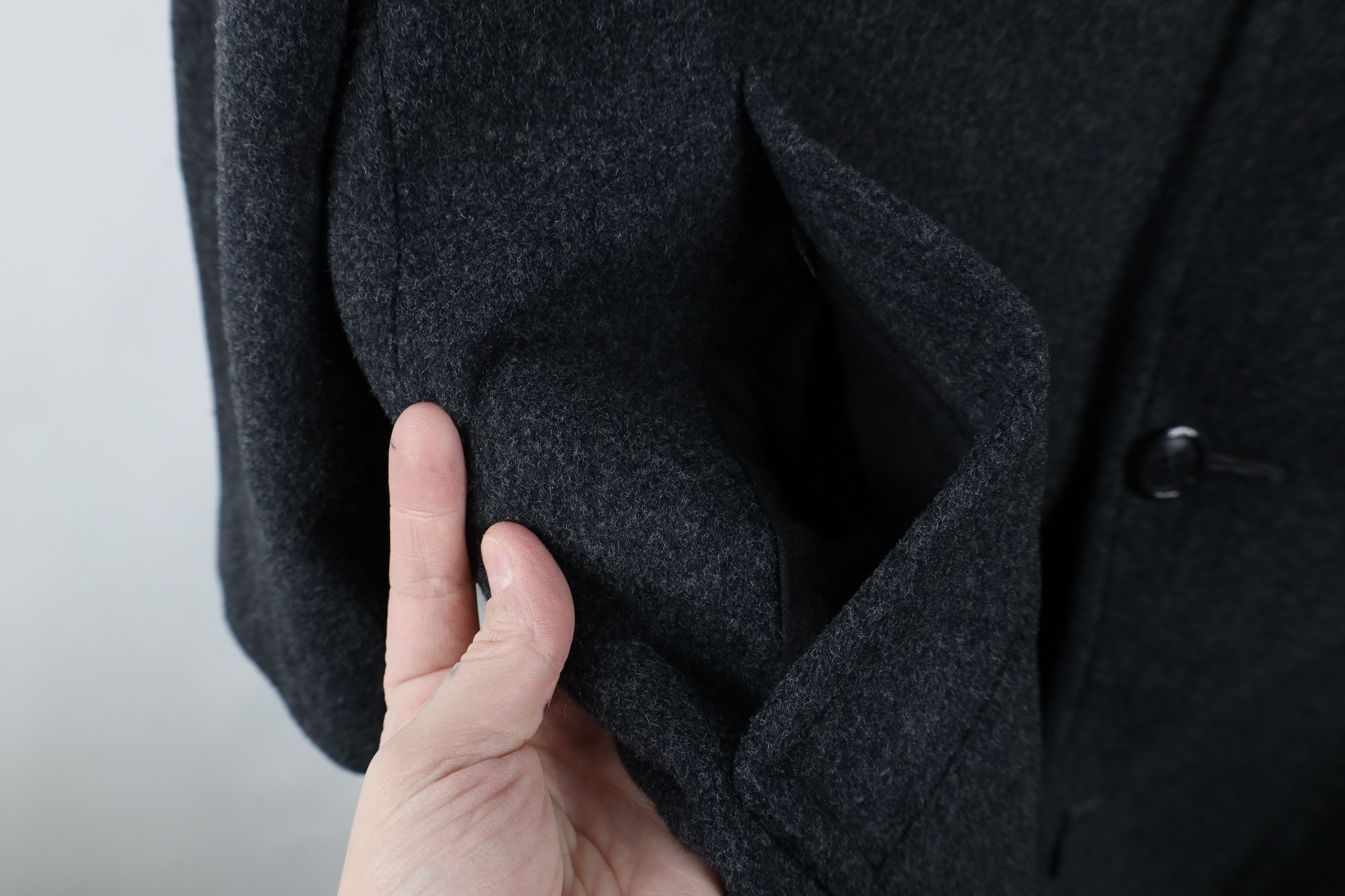 Vintage Vintage 70s Streetwear Overcoat Jacket Charcoal Gray USA Size US XL / EU 56 / 4 - 4 Thumbnail