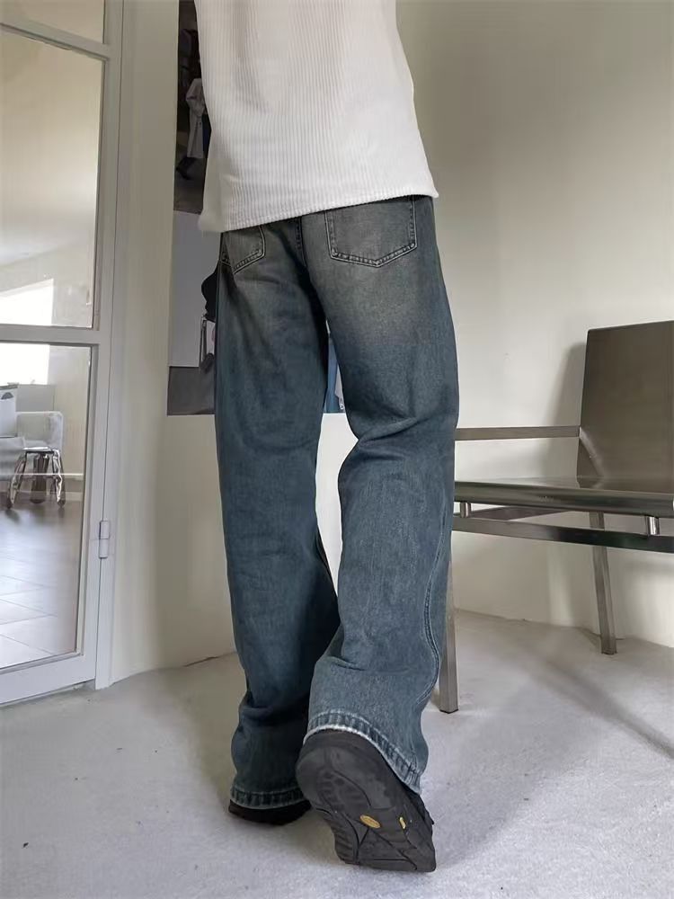 Japanese Brand × Jean Men's light blue washed vintage straight jeans Size US 32 / EU 48 - 4 Thumbnail
