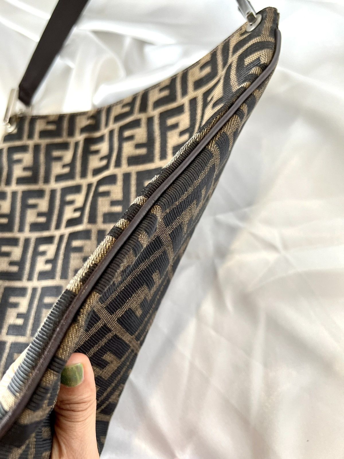 Fendi Fendi Zucca Canvas Flat Shoulder Bag Size ONE SIZE - 5 Thumbnail
