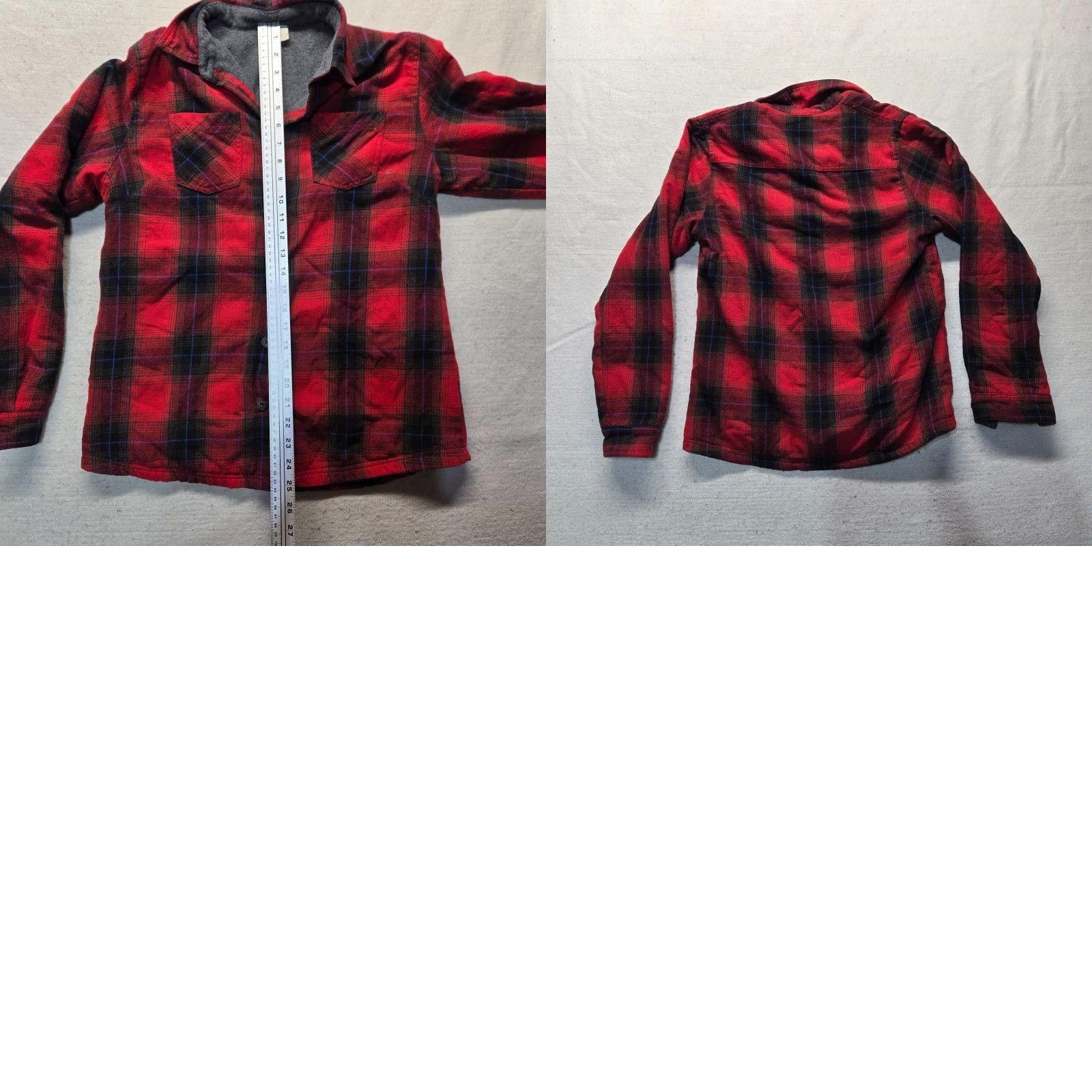 Vintage ZENTHACE Sweater Jacket Hooded Plaid Button L Red Adult Women Size L / US 10 / IT 46 - 8 Thumbnail