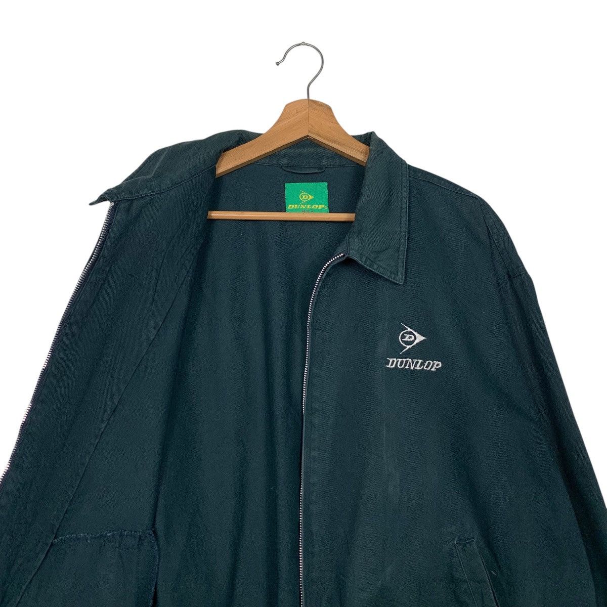 Dunlop Vintage 90s DUNLOP Embroidered Logo Casual Jacket #2825-C127 Size US L / EU 52-54 / 3 - 10 Thumbnail