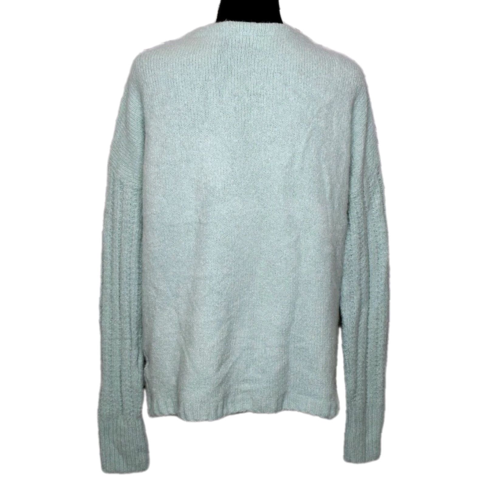 Gap Gap Sweater Womens Small Light Blue Seafoam Green Alpaca Wool Blend Knit Pullover Winter Size S / US 4 / IT 40 - 2 Thumbnail