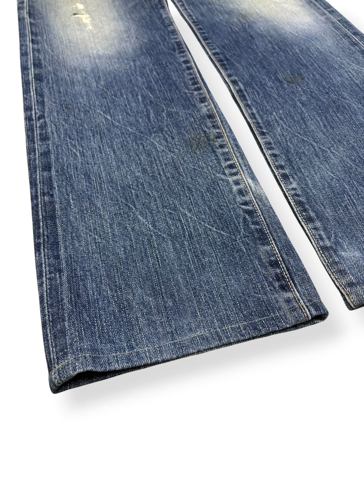 Edwin Vintage Edwin 505s Selvedge Classic Fit Distressed Jeans Size US 30 / EU 46 - 9 Thumbnail