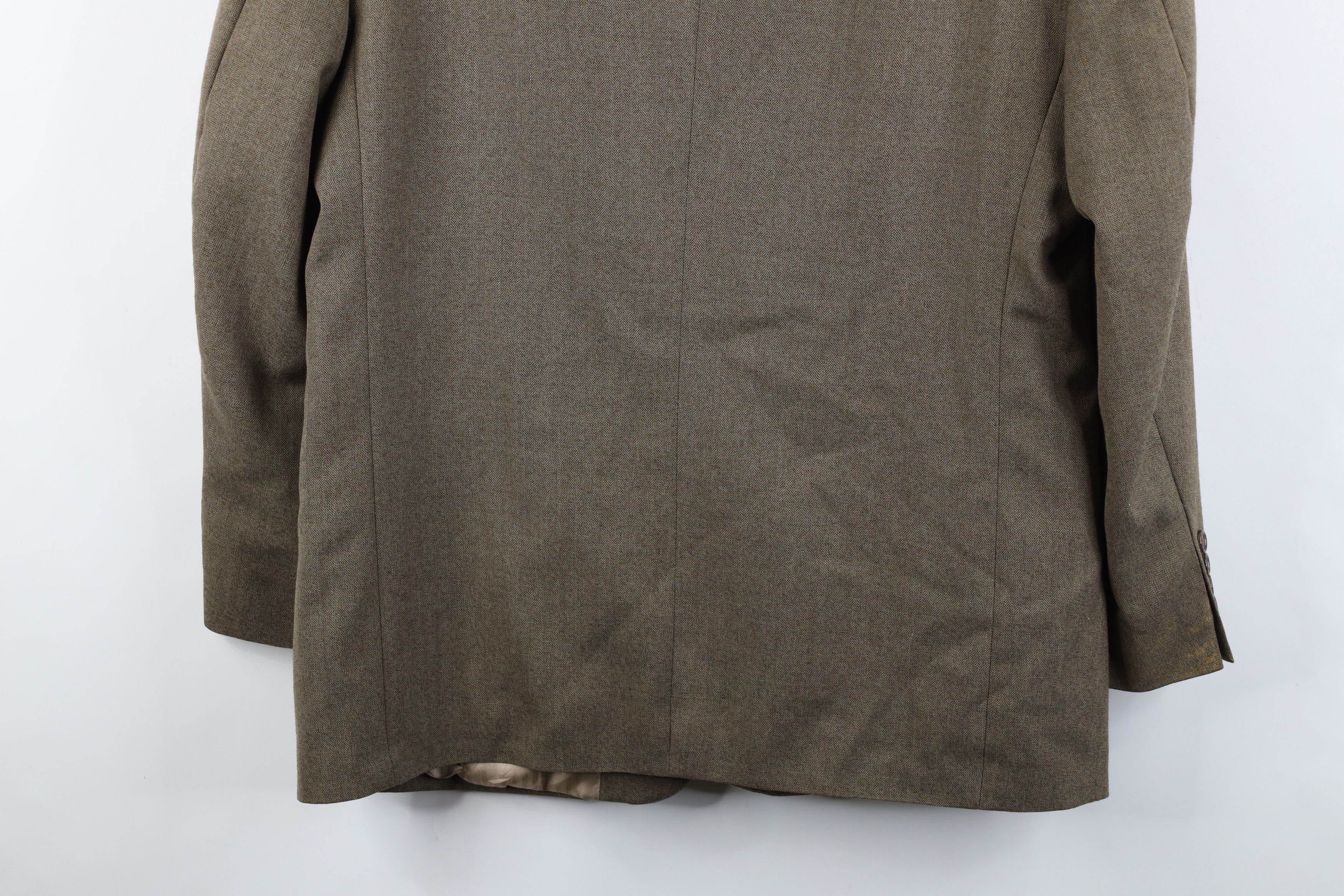 Vintage Vintage 90s Streetwear Herringbone Suit Coat Blazer Jacket Size US XL / EU 56 / 4 - 15 Thumbnail