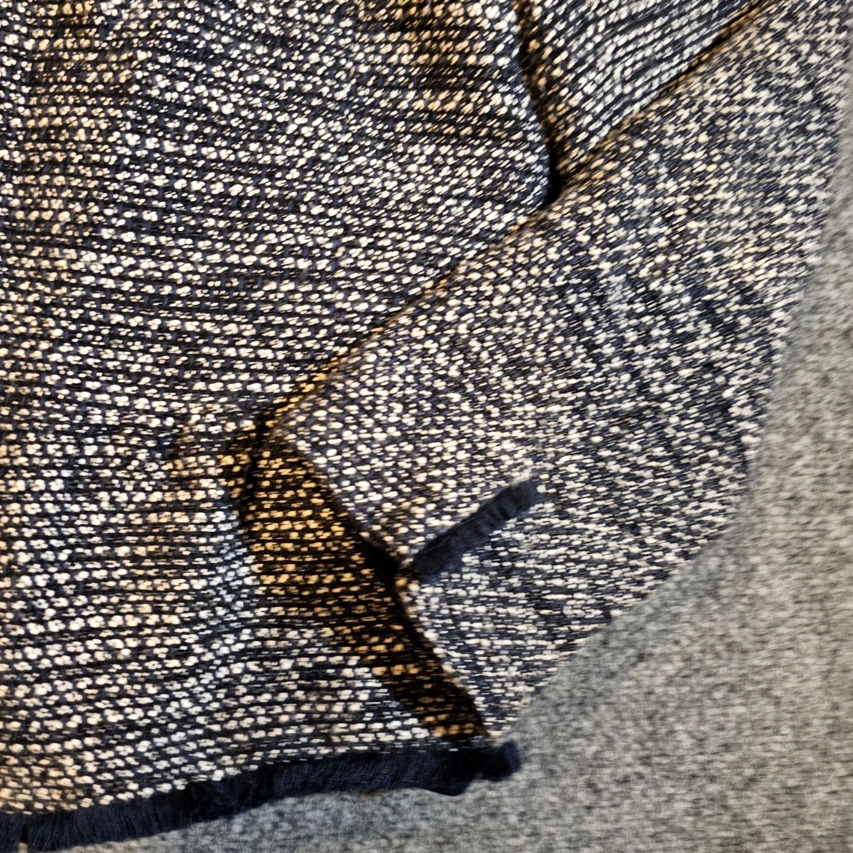 Talbots VINTAGE Talbots Blazer Womens 12 Petite Black Tweed Long Sleeve Full Zip Career Size XL / US 12-14 / IT 48-50 - 3 Thumbnail