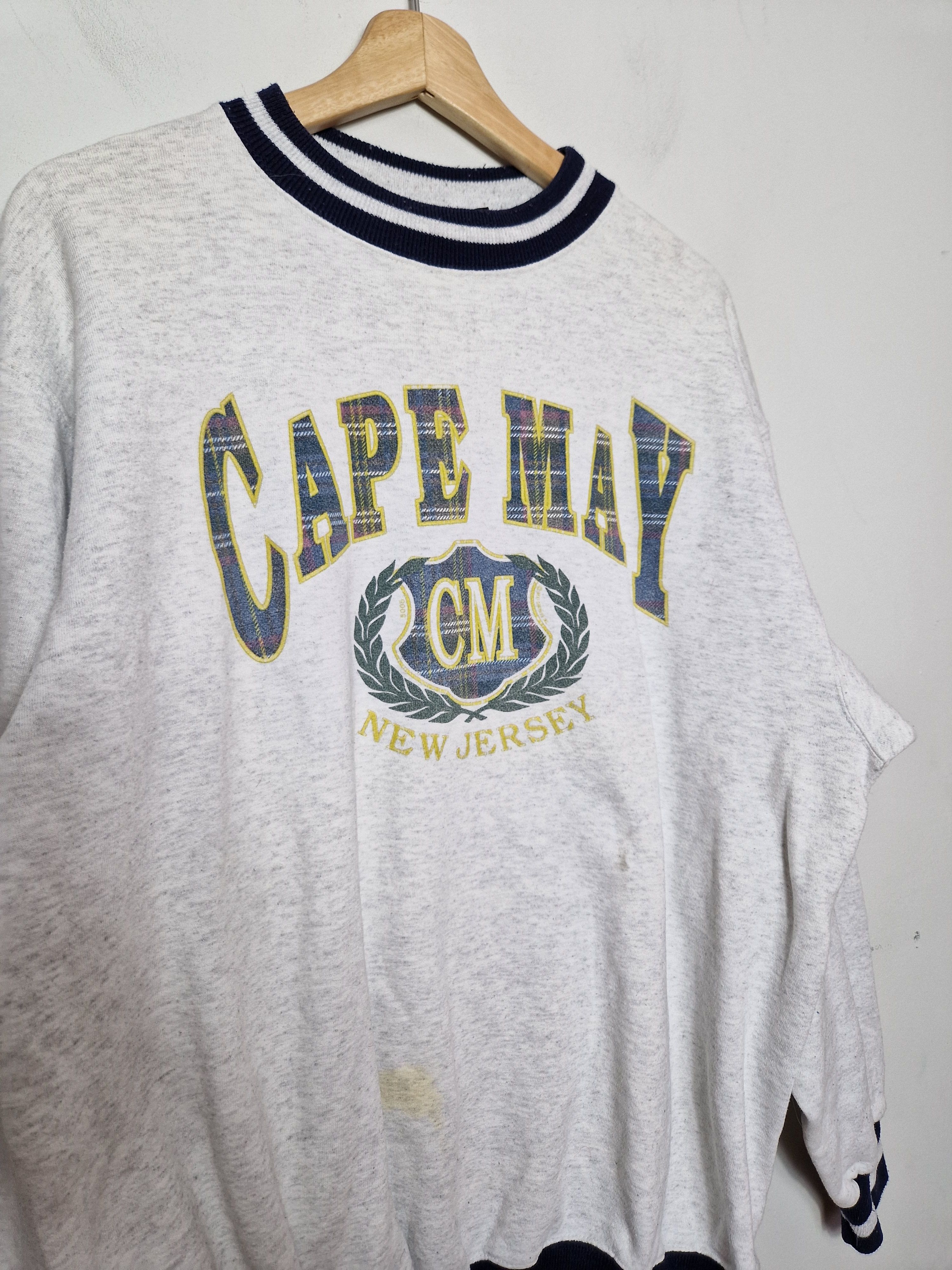 Vintage New Jersey Cape May Made in USA 90s sweatshirt university Size US L / EU 52-54 / 3 - 5 Thumbnail