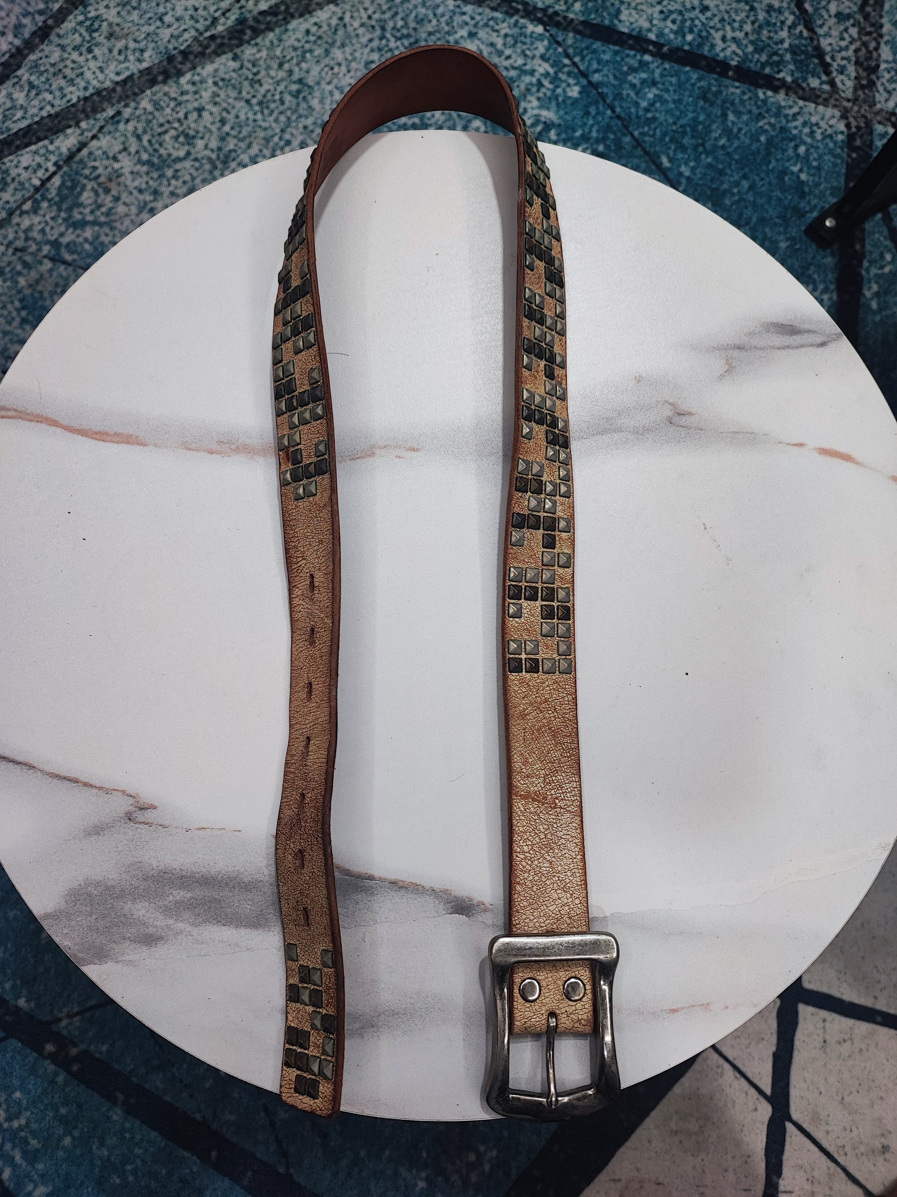 PPFM Japanese Brand PPFM Studded Leathers Belt Size ONE SIZE - 8 Thumbnail
