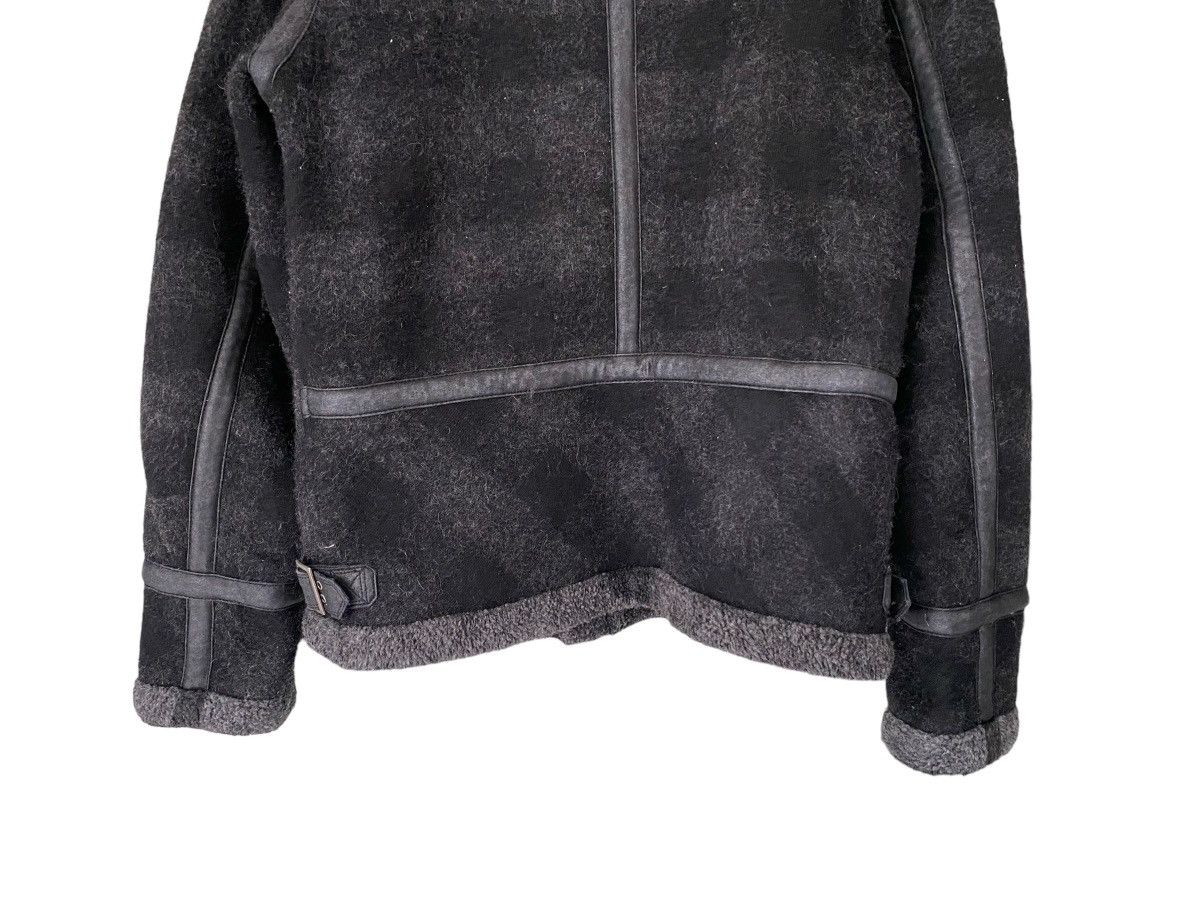 Diesel Diesel Faux Fur Leather Zipper Jacket (L) Size US L / EU 52-54 / 3 - 9 Thumbnail