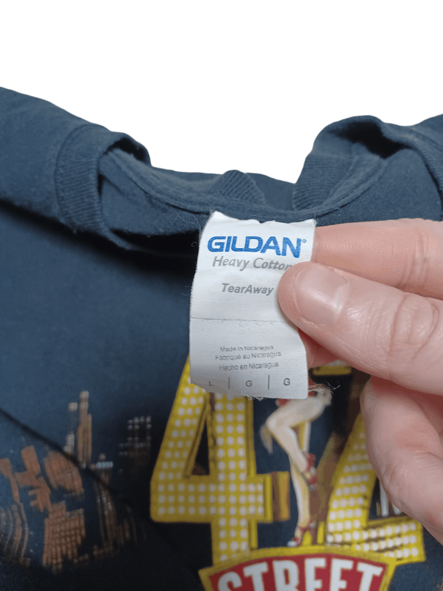 Gildan 42-ND STREET LONDON VINTAGE GILDAN HEAVY COTTON GIRL TEE Size US L / EU 52-54 / 3 - 4 Thumbnail