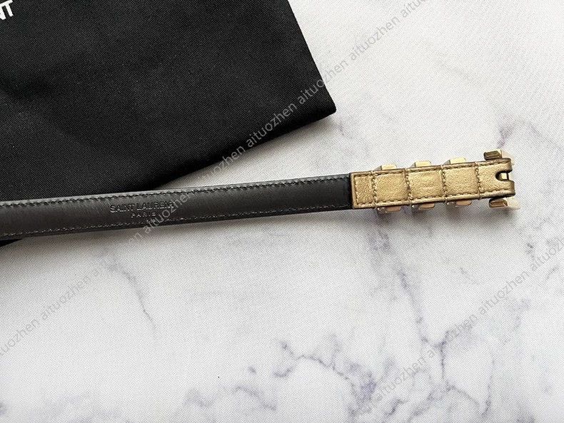 Saint Laurent Paris Saint Laurent Paris 13SS First Year Dark Gold Cowhide Three Size ONE SIZE - 4 Thumbnail