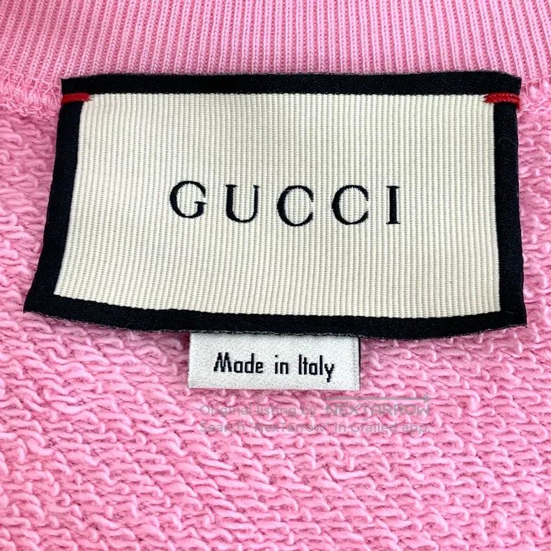 Gucci Gucci Pink floral deer printed cotton round-neck long-slee Size S / US 4 / IT 40 - 6 Thumbnail