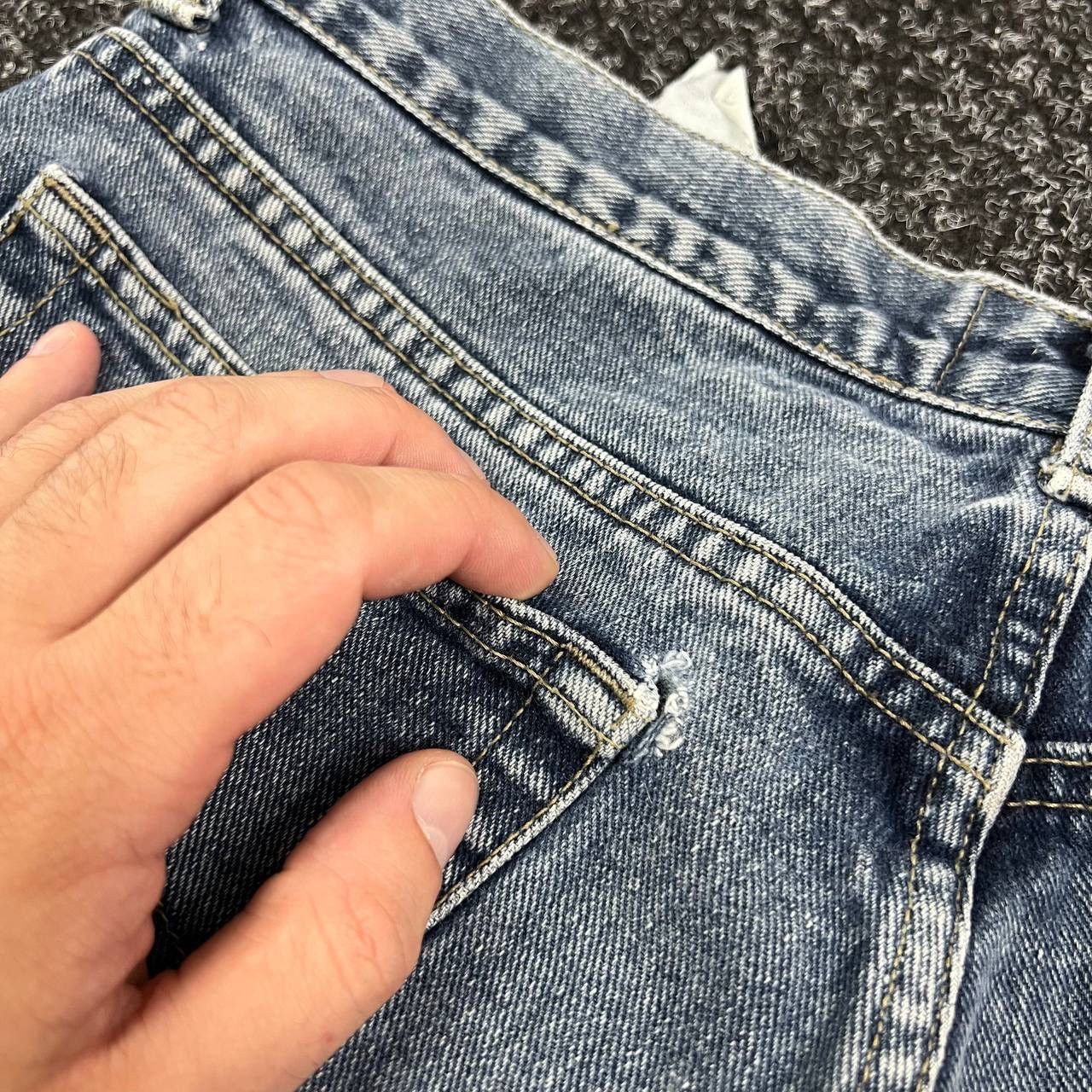 Armani Armani Jeans Denim Vintage Distressed Metal Logo Avany Garde Size US 30 / EU 46 - 8 Thumbnail