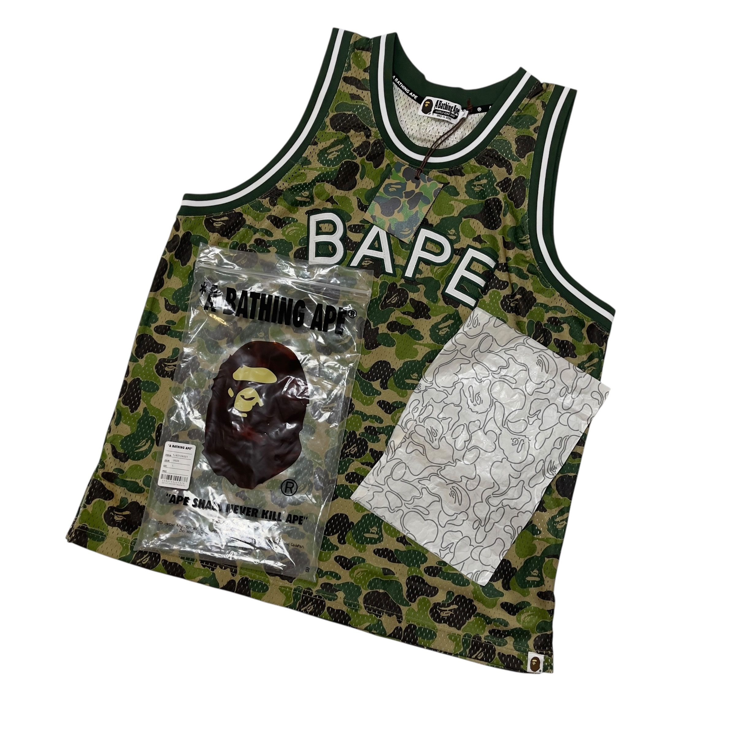 Bape Bape Mesh Tank Top Size US L / EU 52-54 / 3 - 10 Thumbnail