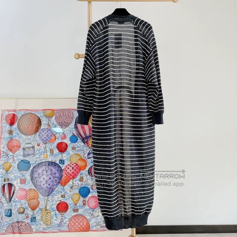 Brunello Cucinelli Brunello Cucinelli Black striped sequin knit cardigan coat Size XS / US 0-2 / IT 36-38 - 3 Thumbnail