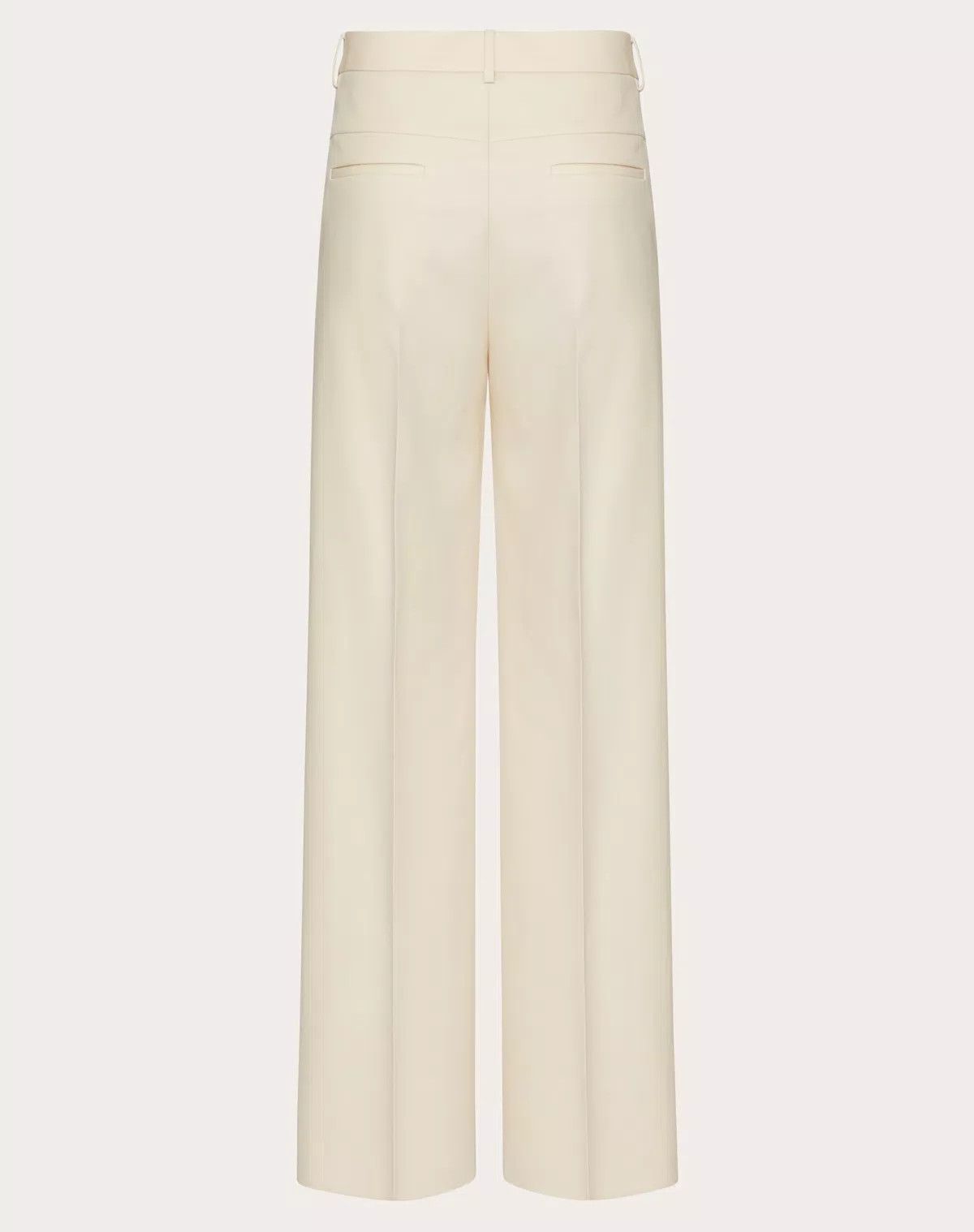 Valentino oc11z0625 Wool Trousers in White/Ivory Size US 36 / EU 52 - 2 Thumbnail